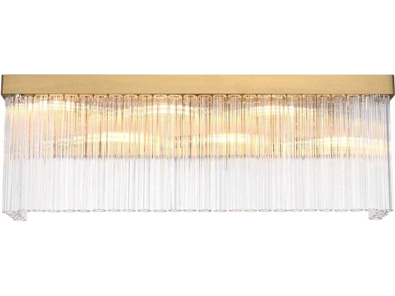 Elegant Lighting Harlow 6-Light Satin Gold Wall Sconce