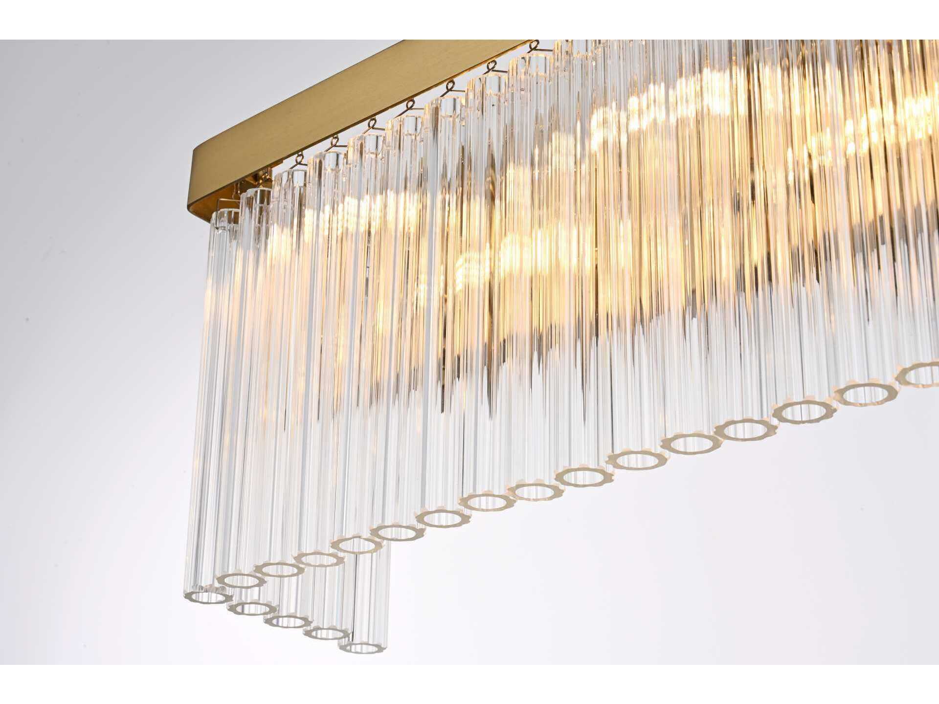 Elegant Lighting Harlow 6-Light Satin Gold Wall Sconce