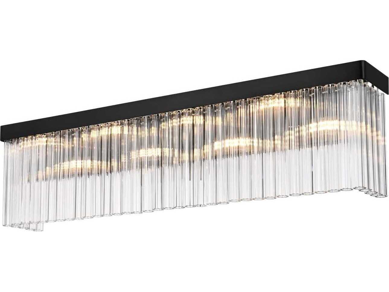 Elegant Lighting Harlow 8-Light Black Wall Sconce