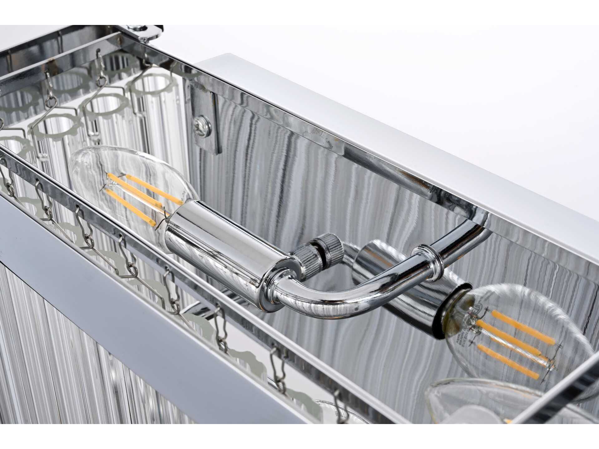 Elegant Lighting Harlow 8-Light Chrome Wall Sconce