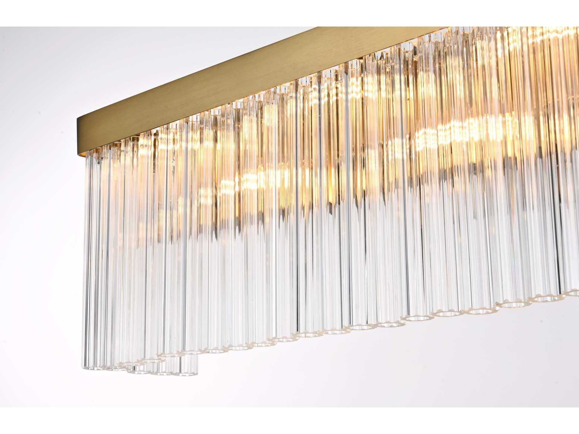 Elegant Lighting Harlow 8-Light Satin Gold Wall Sconce