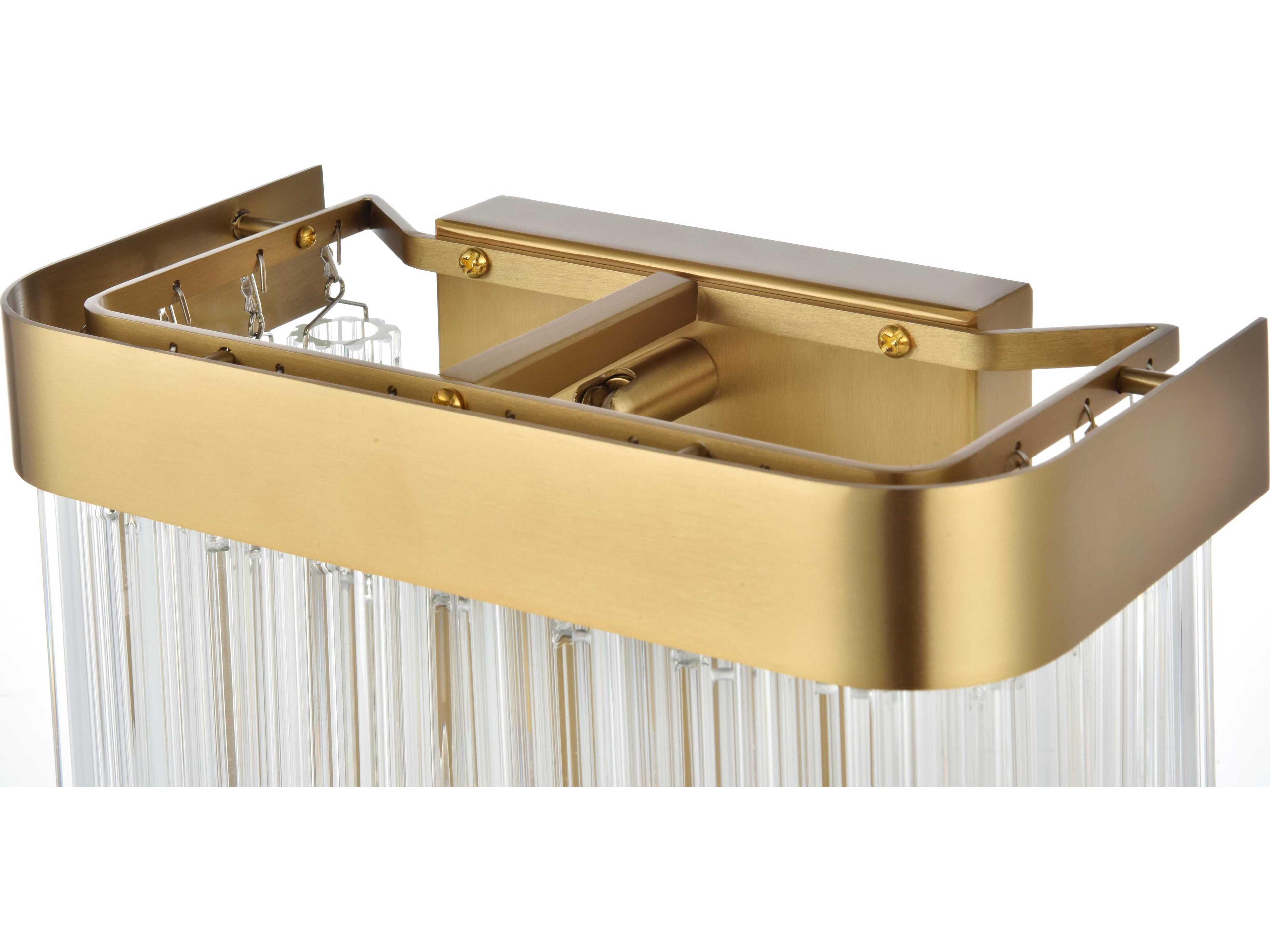 Elegant Lighting Harlow 1-Light Satin Gold Wall Sconce