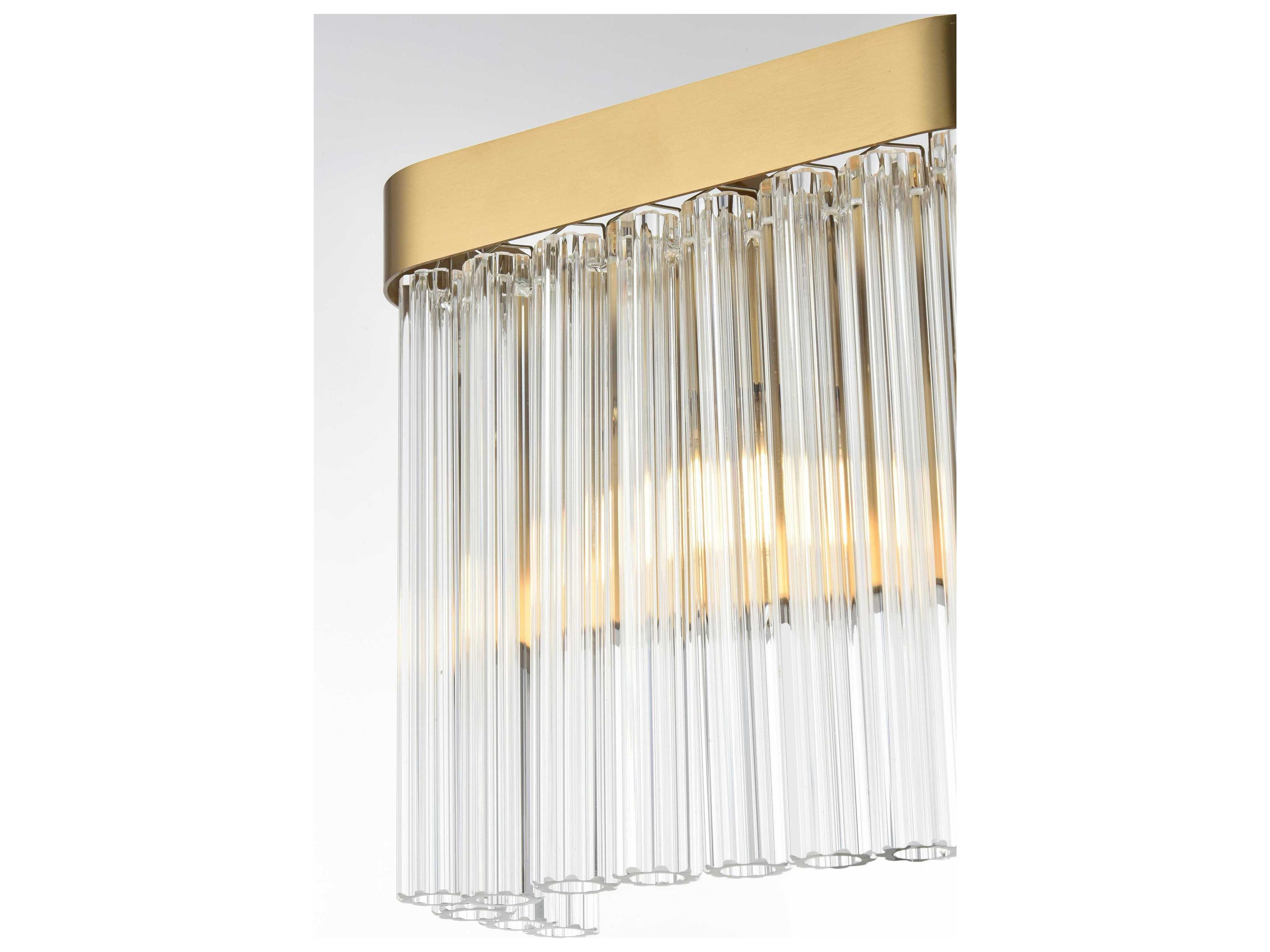 Elegant Lighting Harlow 1-Light Satin Gold Wall Sconce