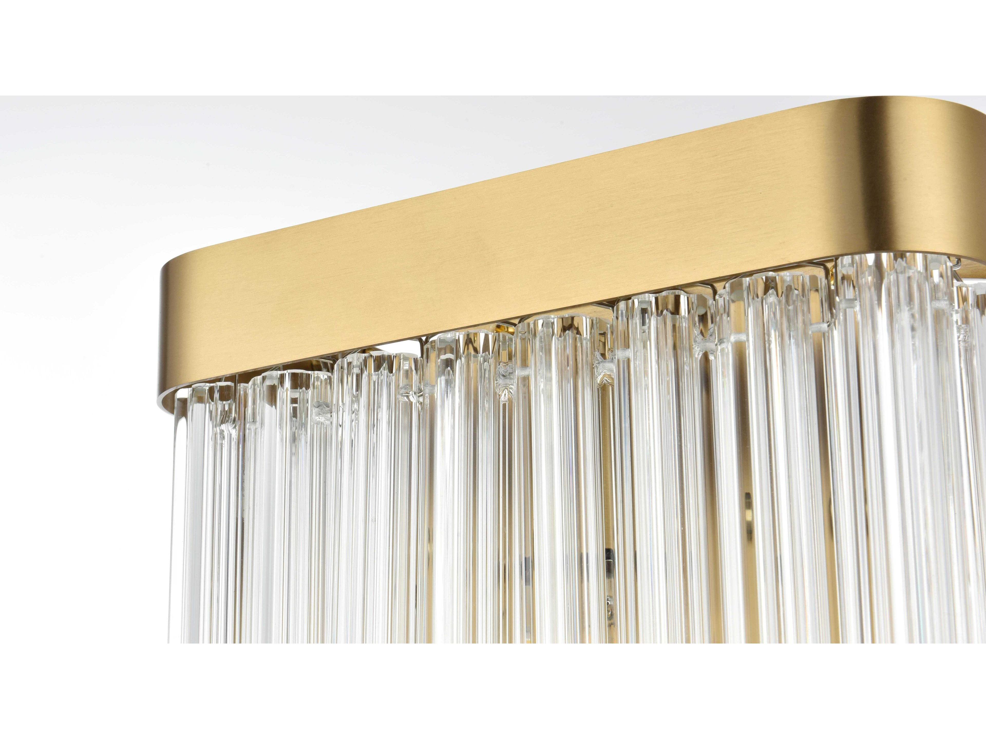 Elegant Lighting Harlow 1-Light Satin Gold Wall Sconce