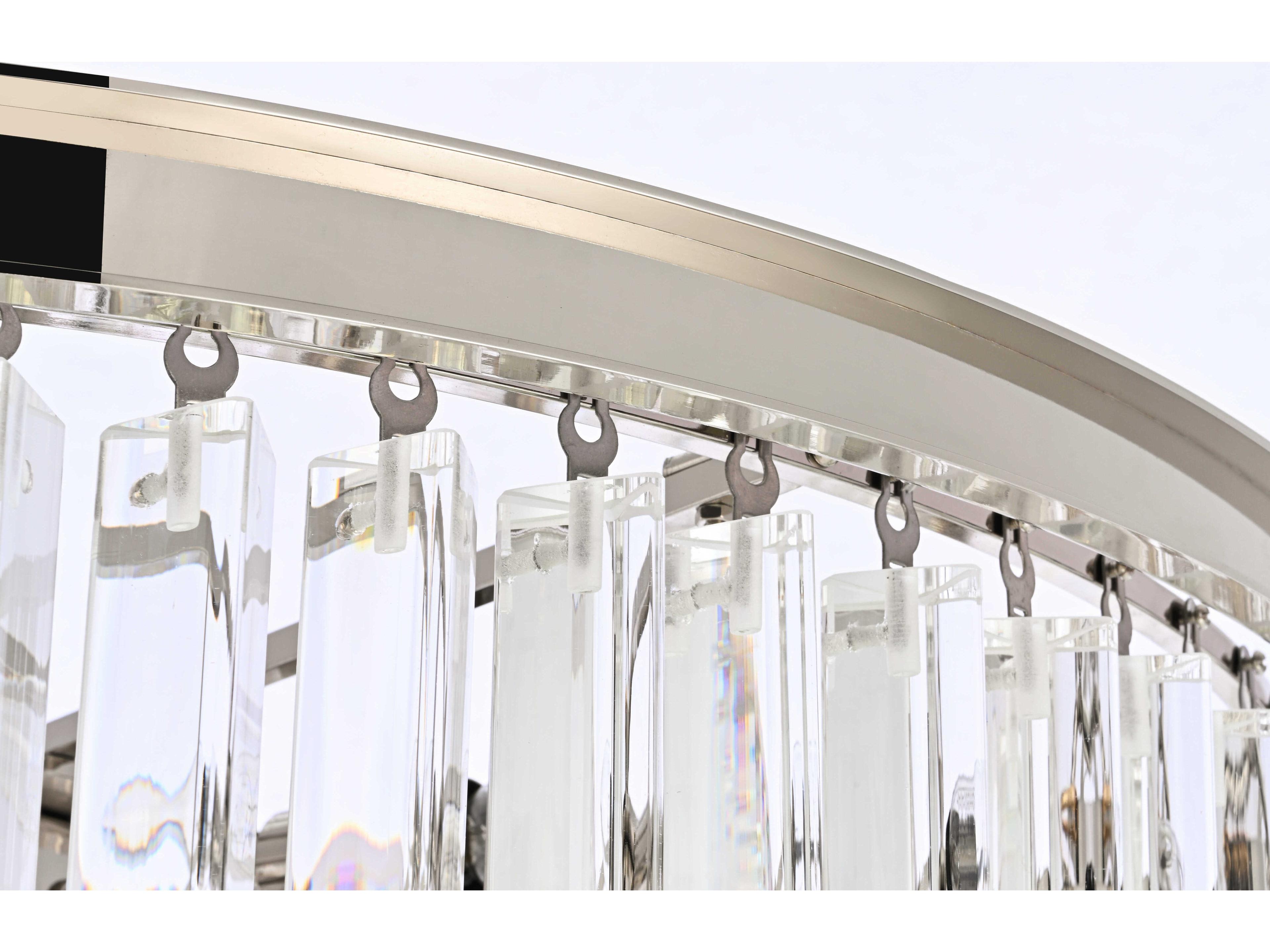 Elegant Lighting Sydney 42-Light Polished Nickel Tiered Chandelier