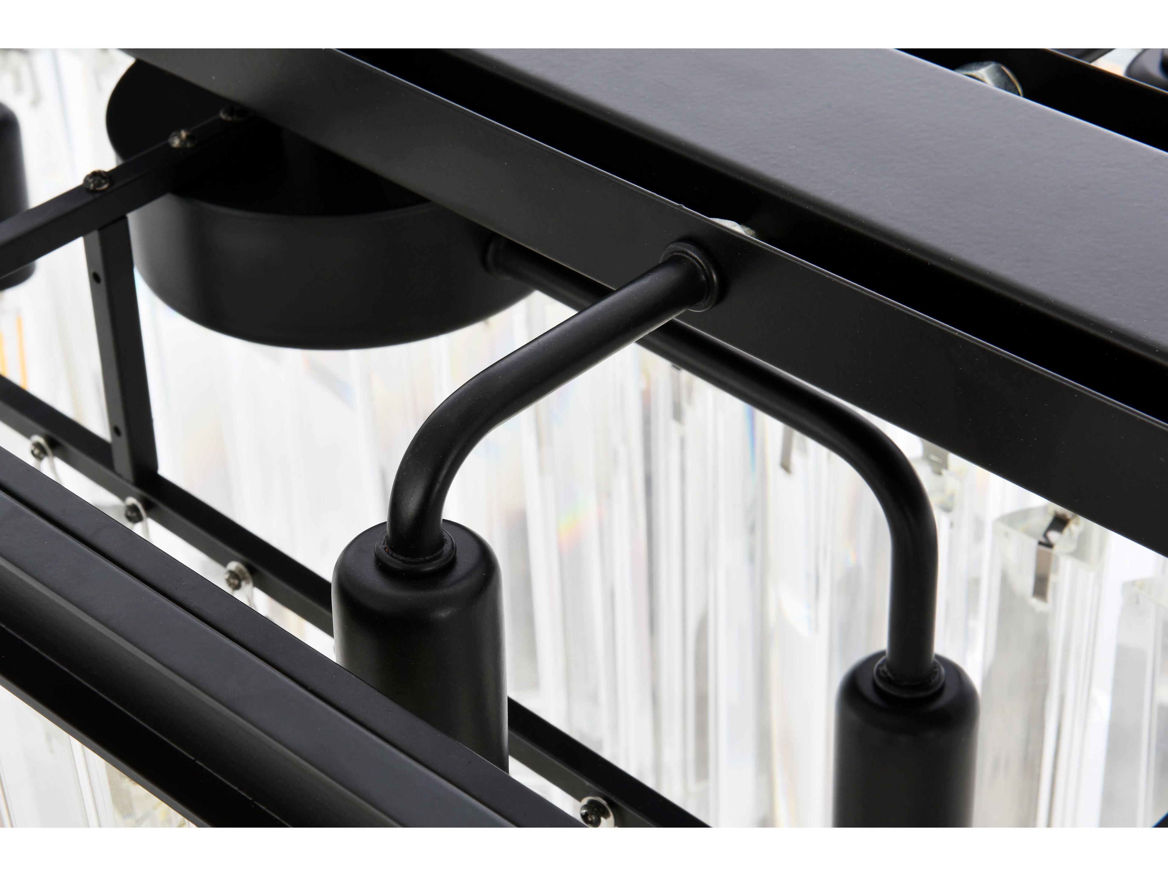 Elegant Lighting Urban 12-Light Mocha Brown Clear Crystal Tiered Island Pendant