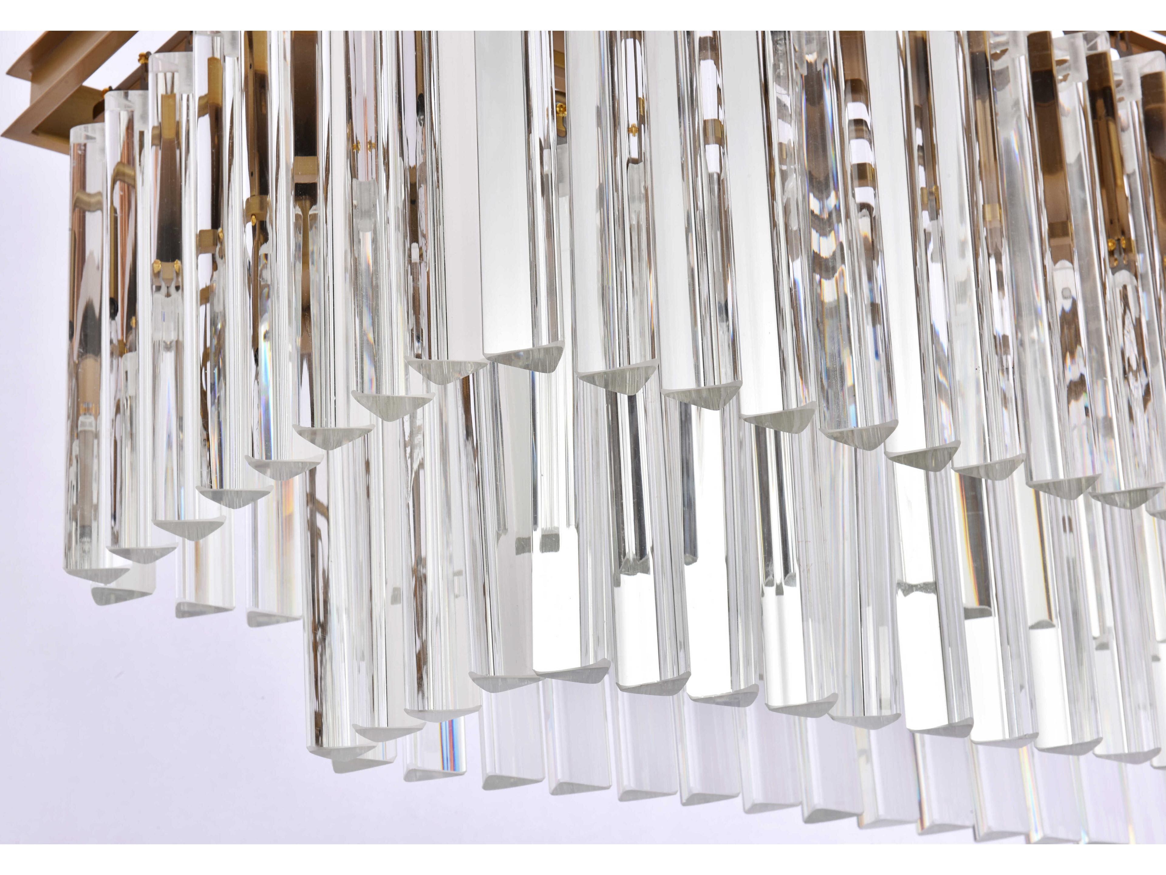 Elegant Lighting Sydney 12-Light Satin Gold Island Pendant