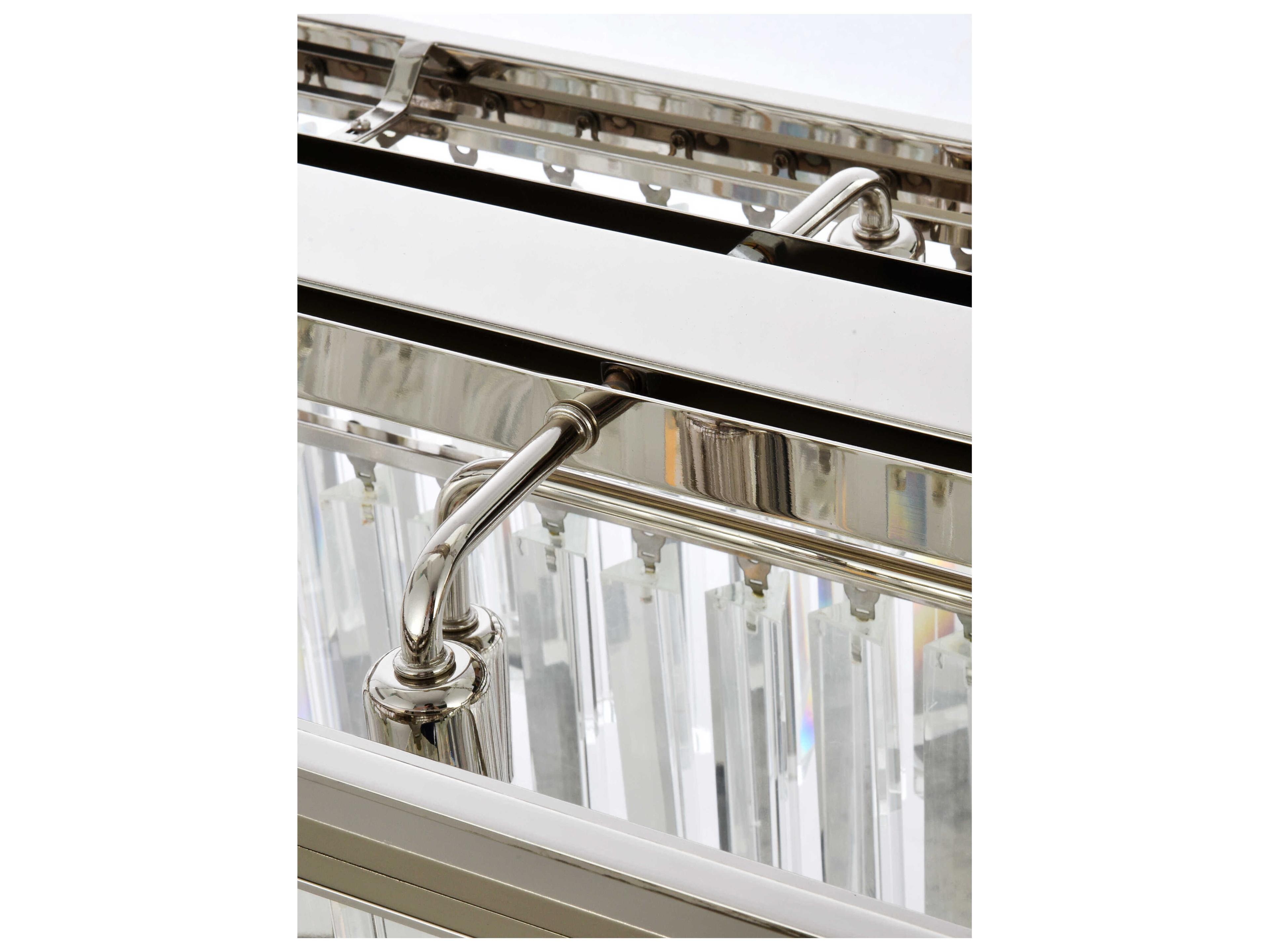 Elegant Lighting Urban 12-Light Polished Nickel Clear Crystal Tiered Island Pendant