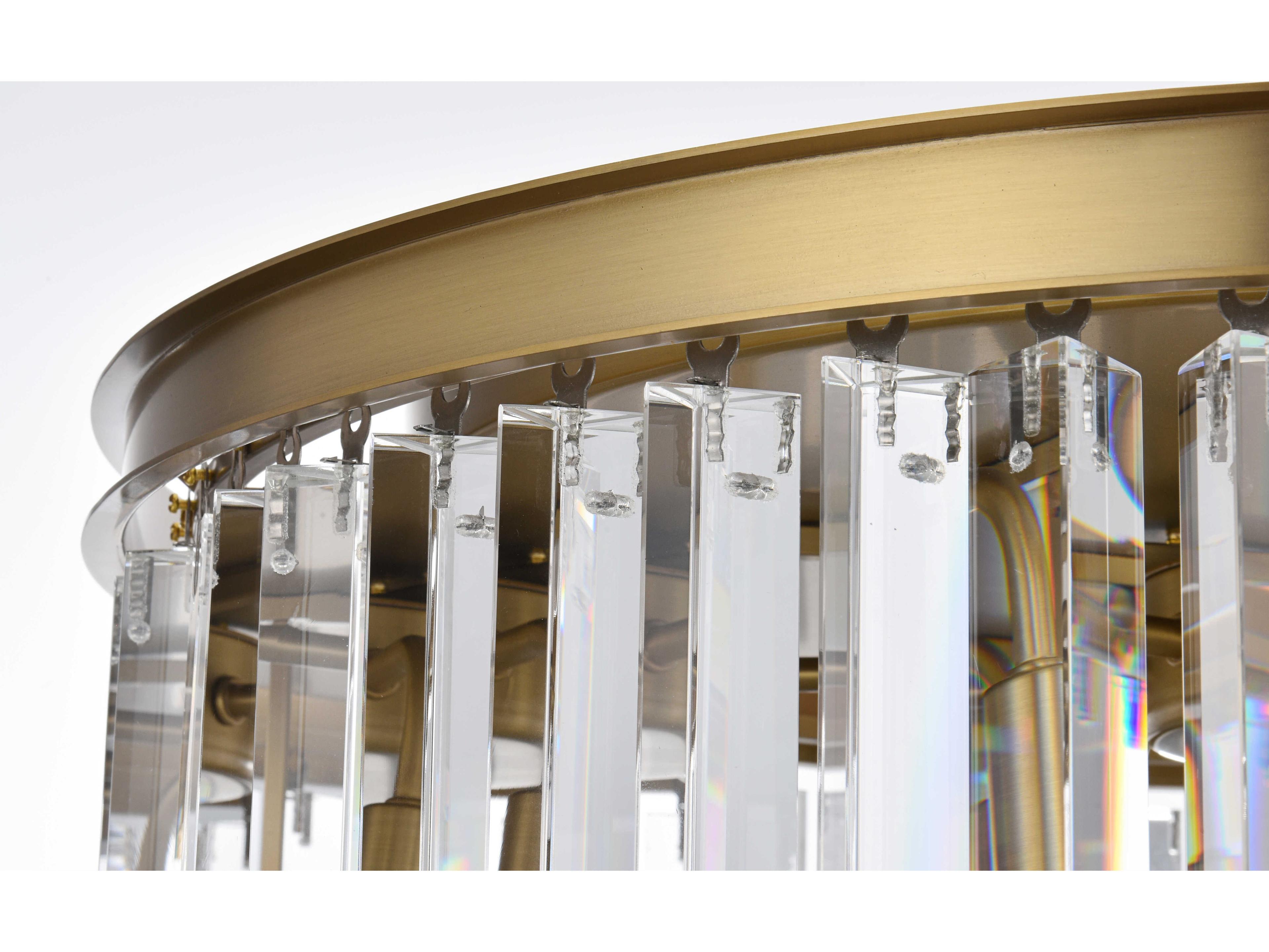 Elegant Lighting Sydney 8-Light Satin Gold Drum Island Pendant