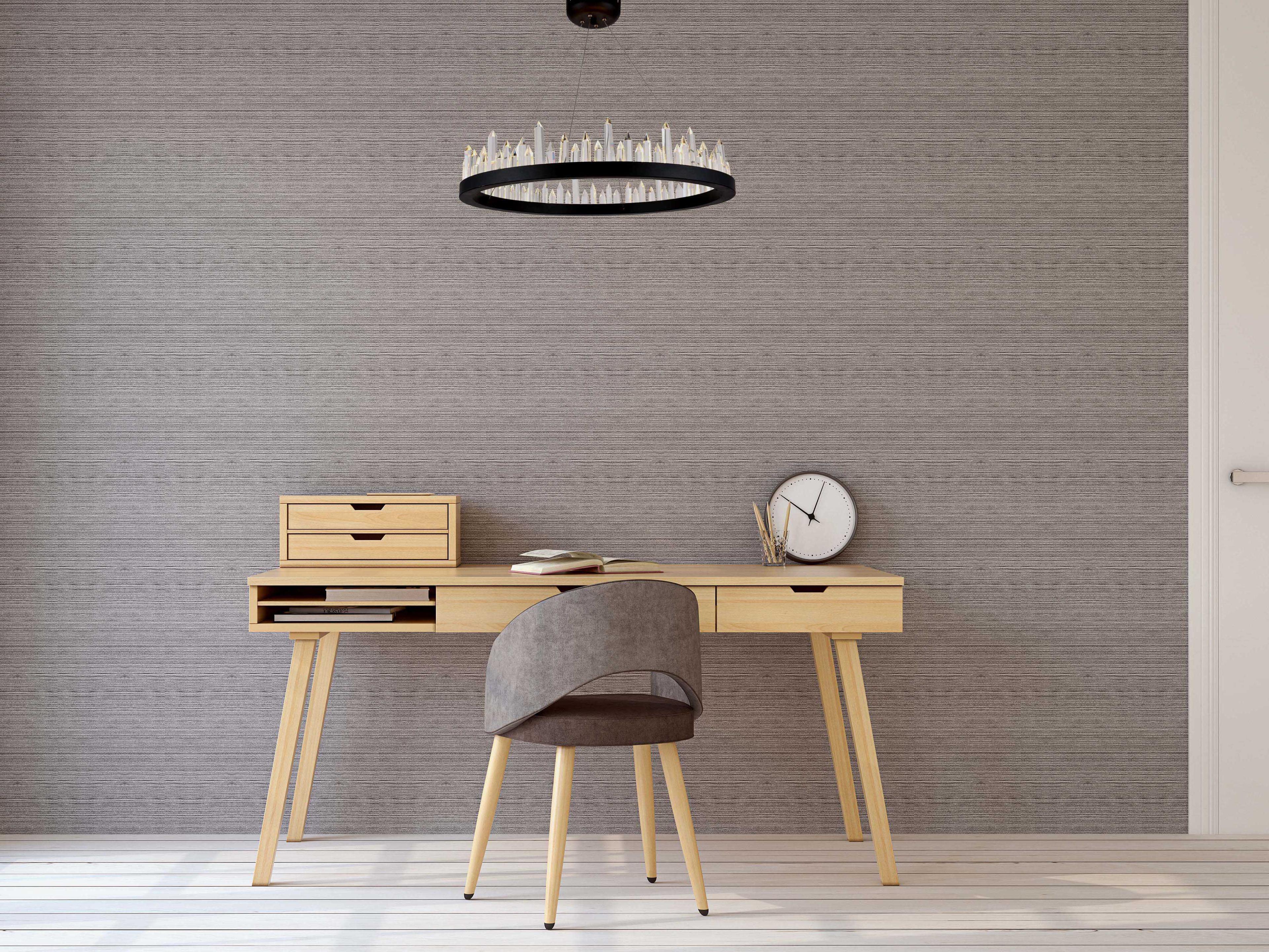 Elegant Lighting Malta 32-Light Satin Dark Grey Crystal LED Drum Pendant