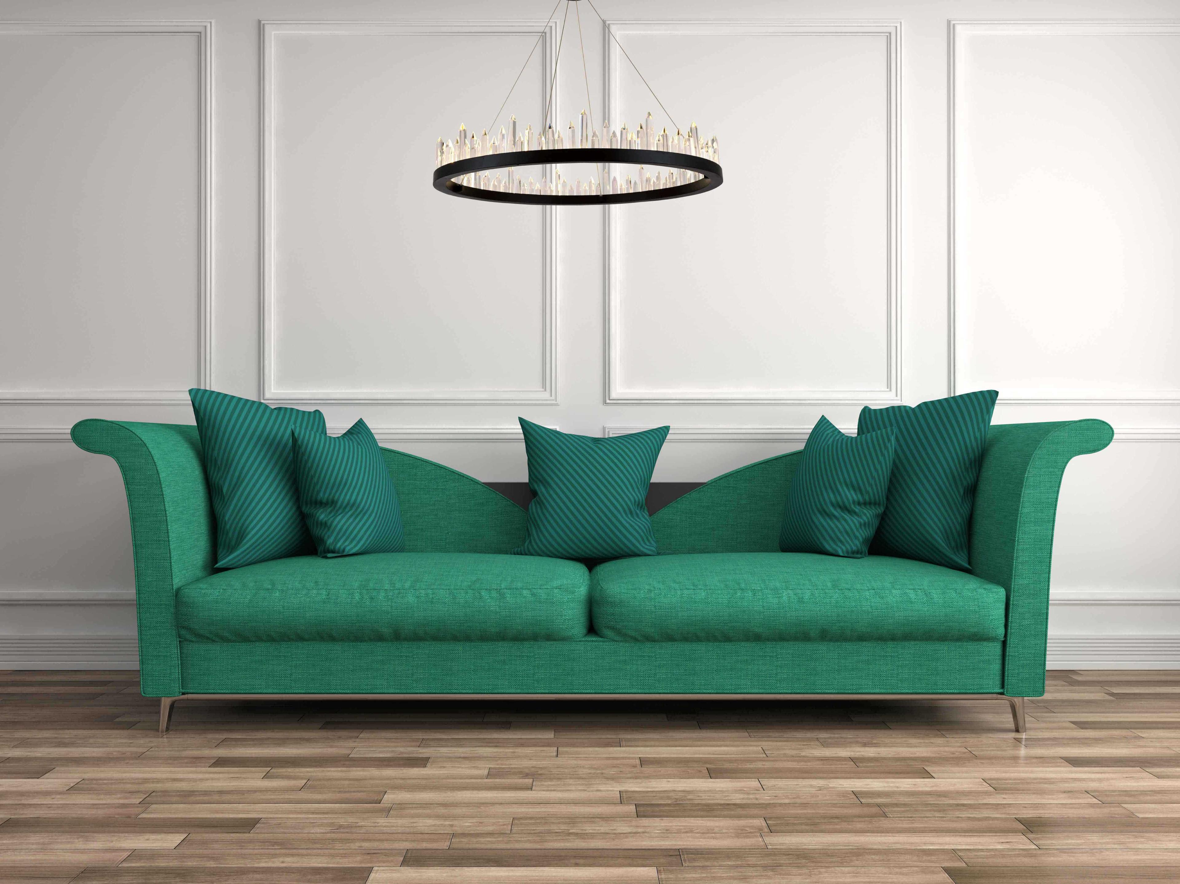 Elegant Lighting Malta 40-Light Satin Dark Grey Crystal LED Drum Pendant