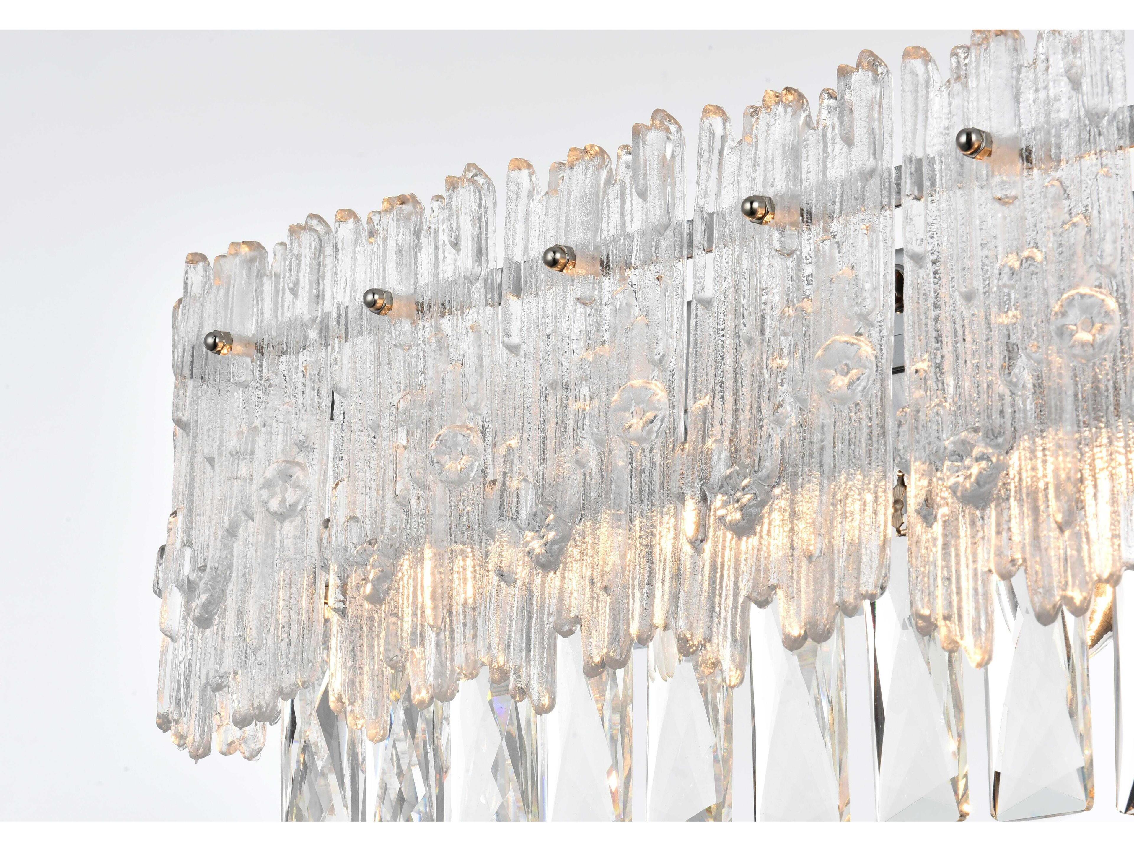 Elegant Lighting Emilia 4-Light Chrome Wall Sconce