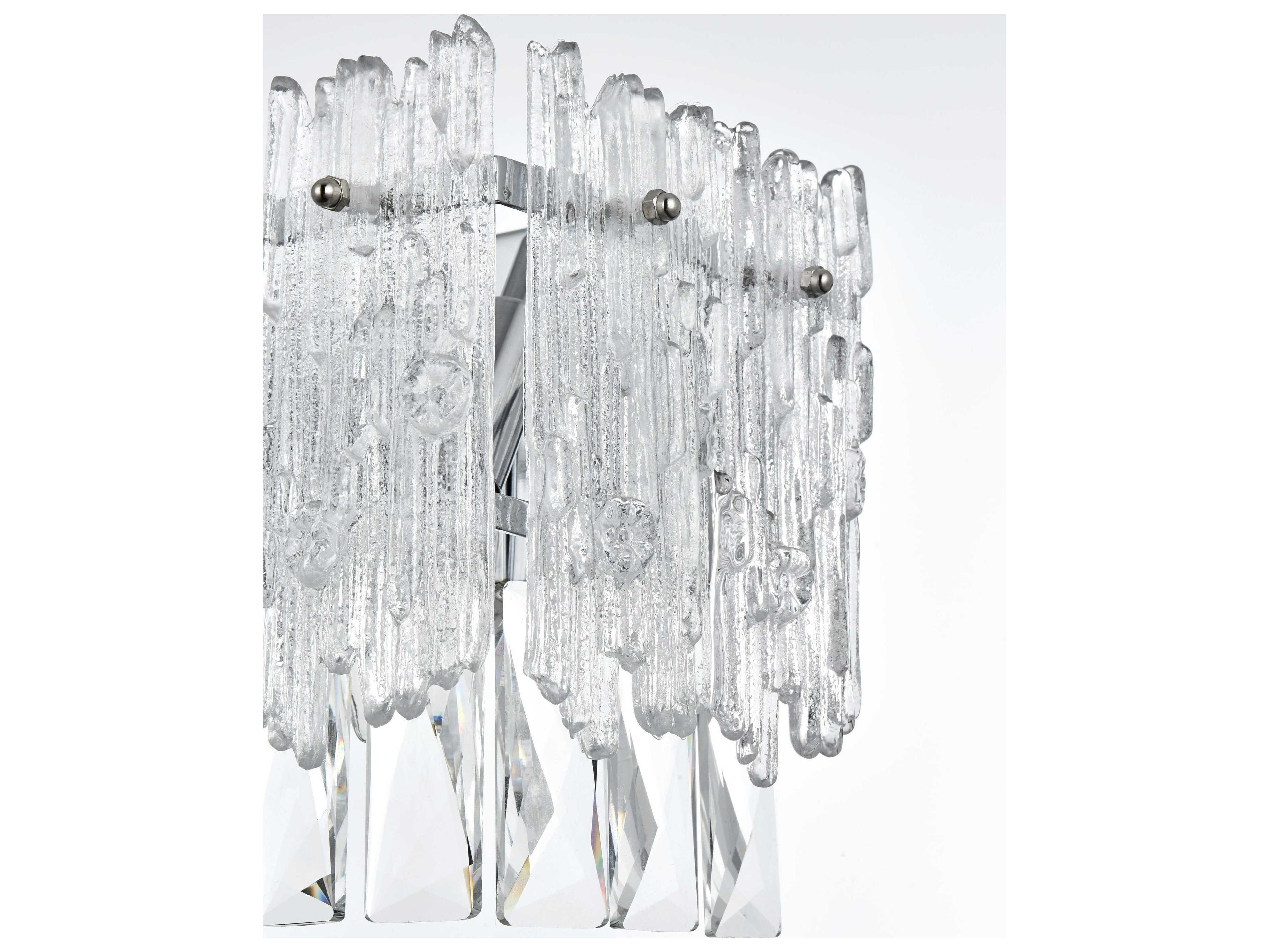 Elegant Lighting Emilia 4-Light Chrome Wall Sconce