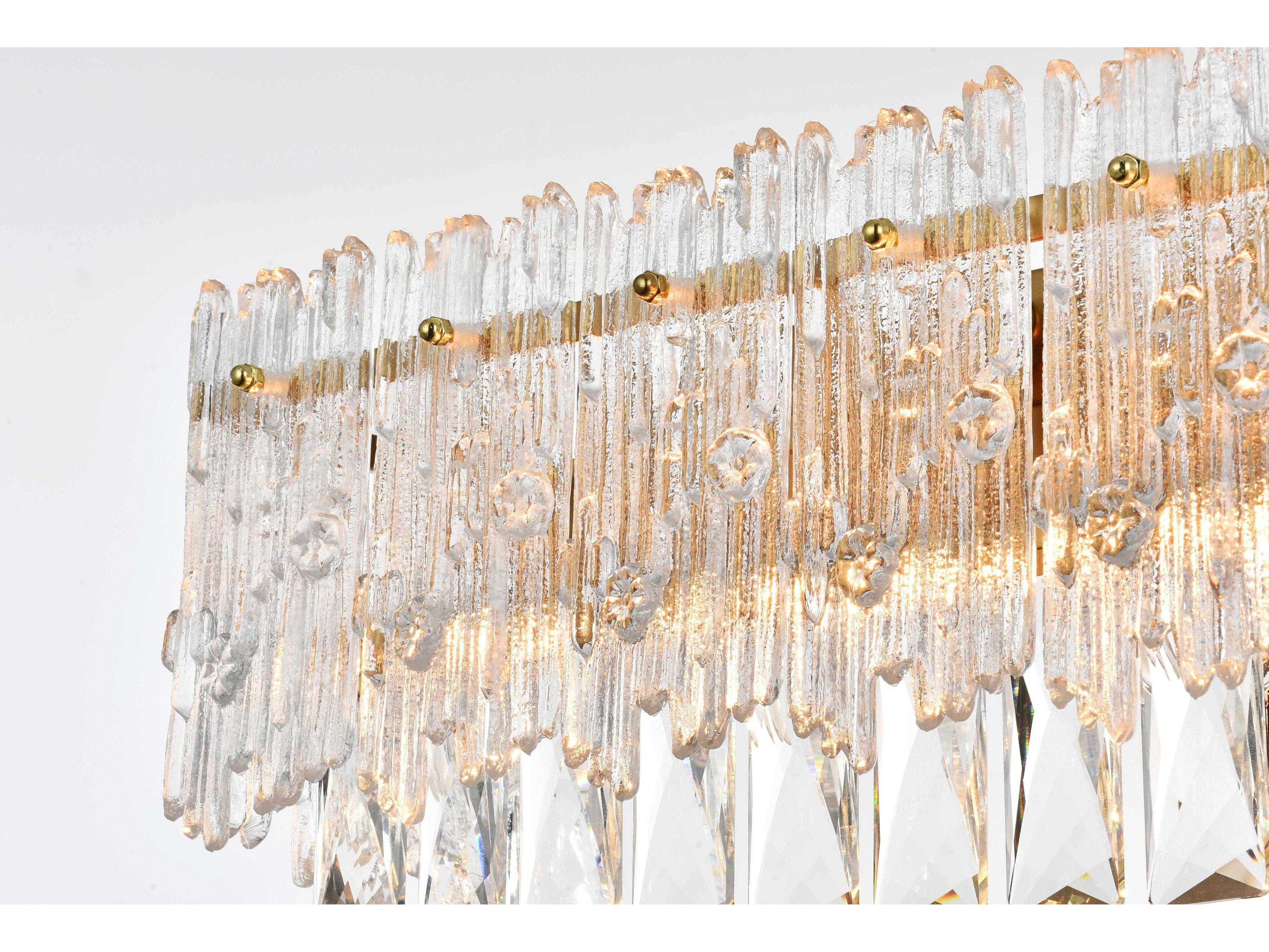 Elegant Lighting Emilia 4-Light Satin Gold Wall Sconce