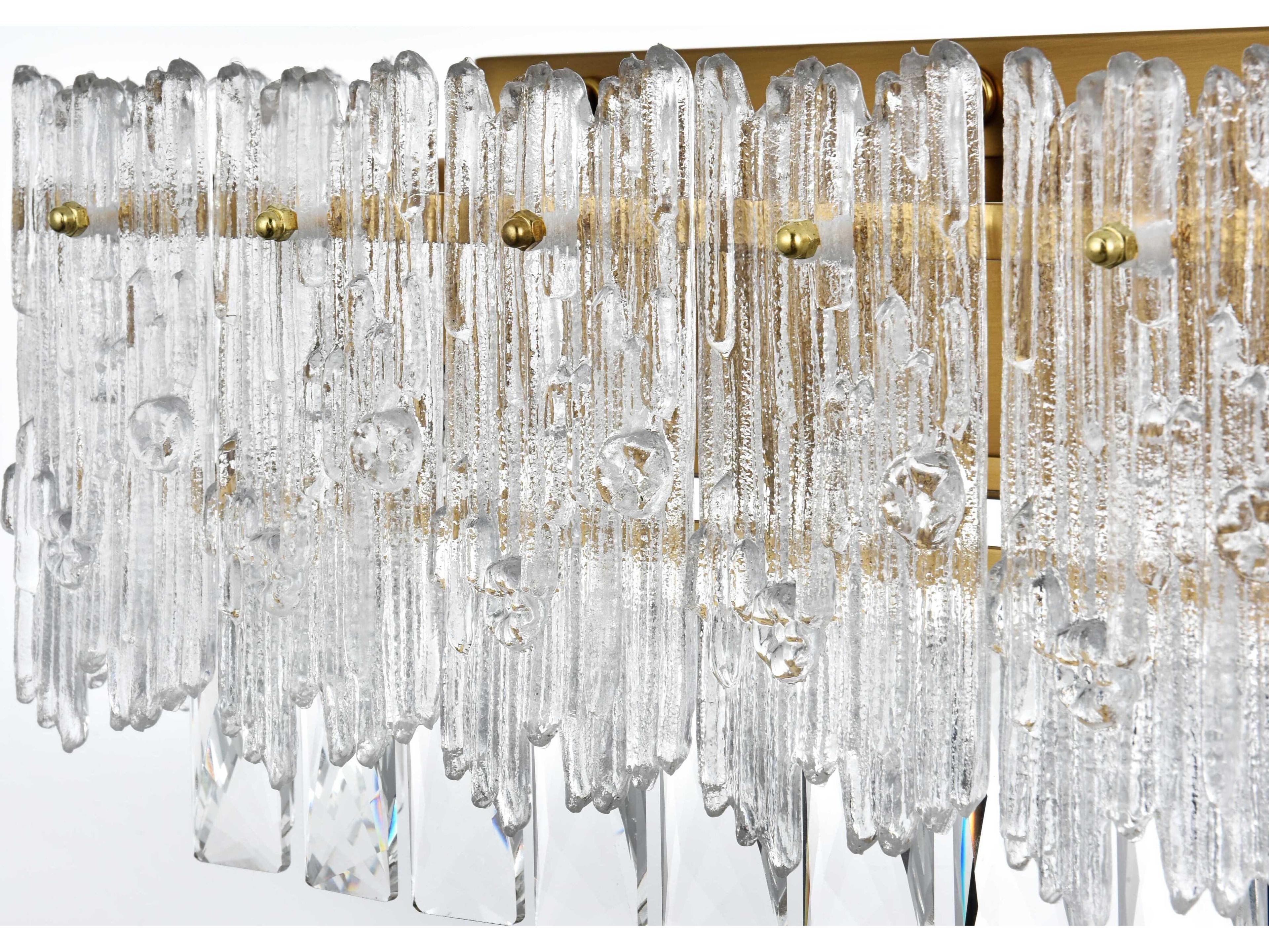 Elegant Lighting Emilia 4-Light Satin Gold Wall Sconce