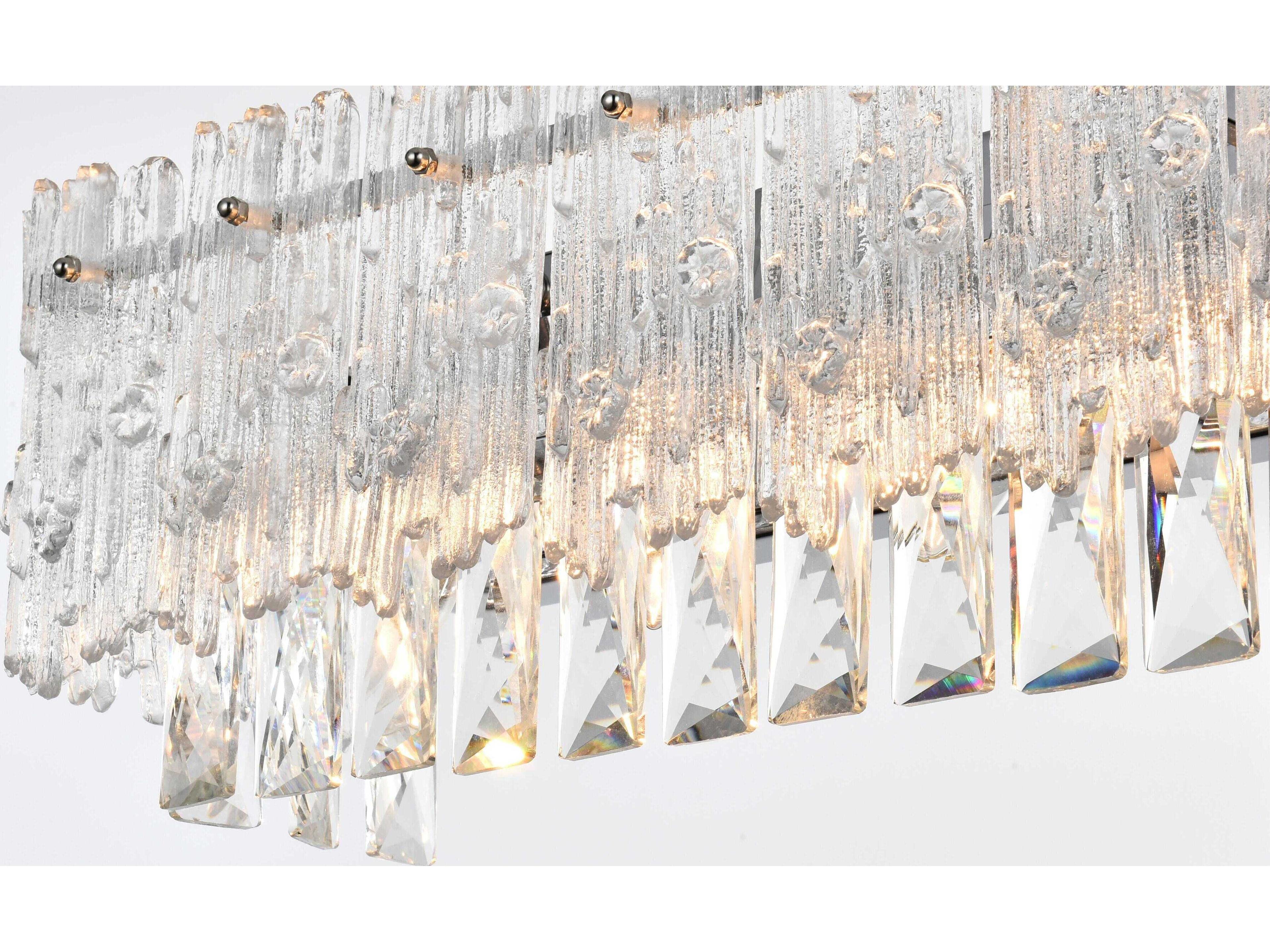 Elegant Lighting Emilia 6-Light Chrome Wall Sconce