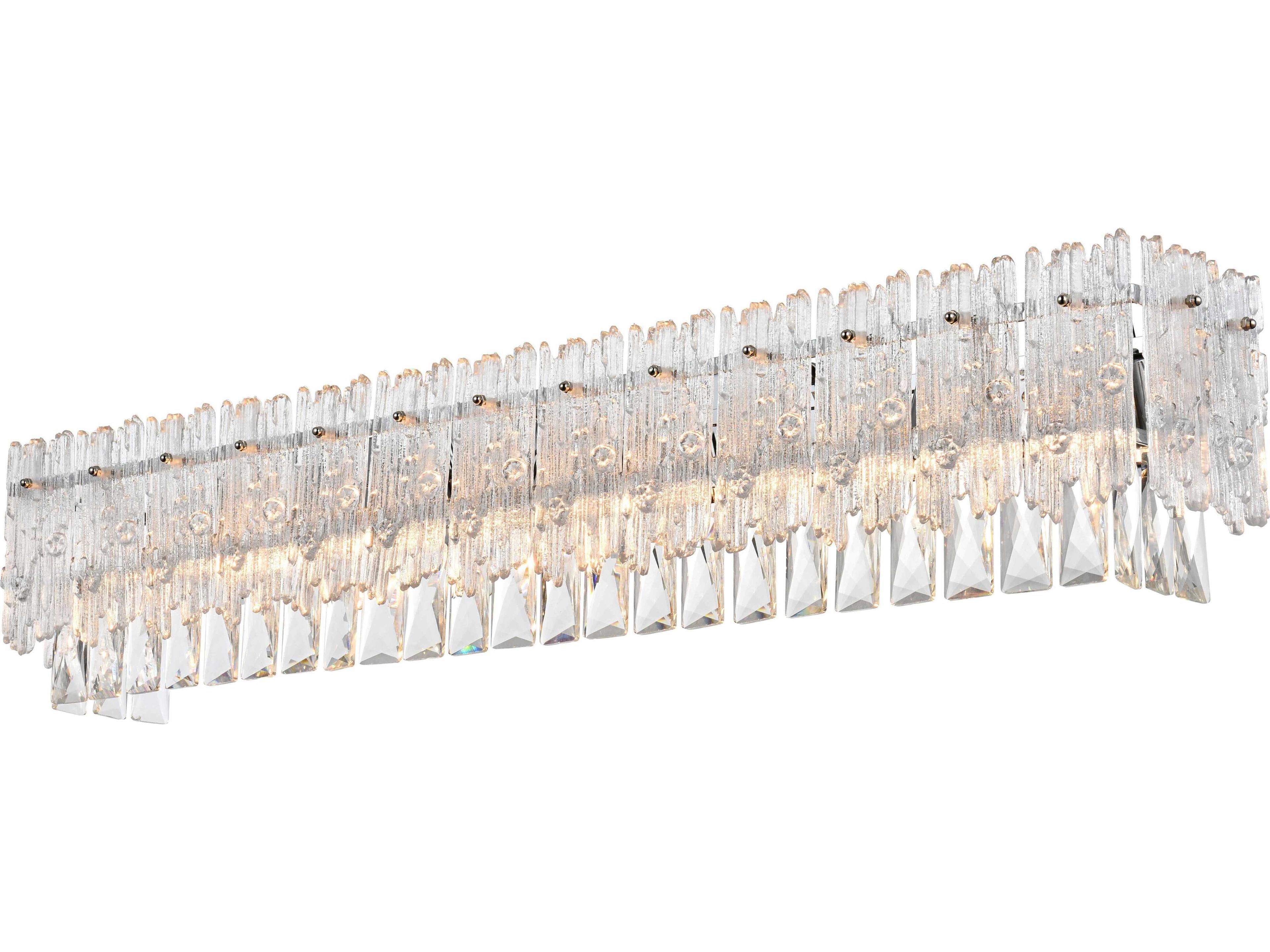 Elegant Lighting Emilia 8-Light Chrome Wall Sconce