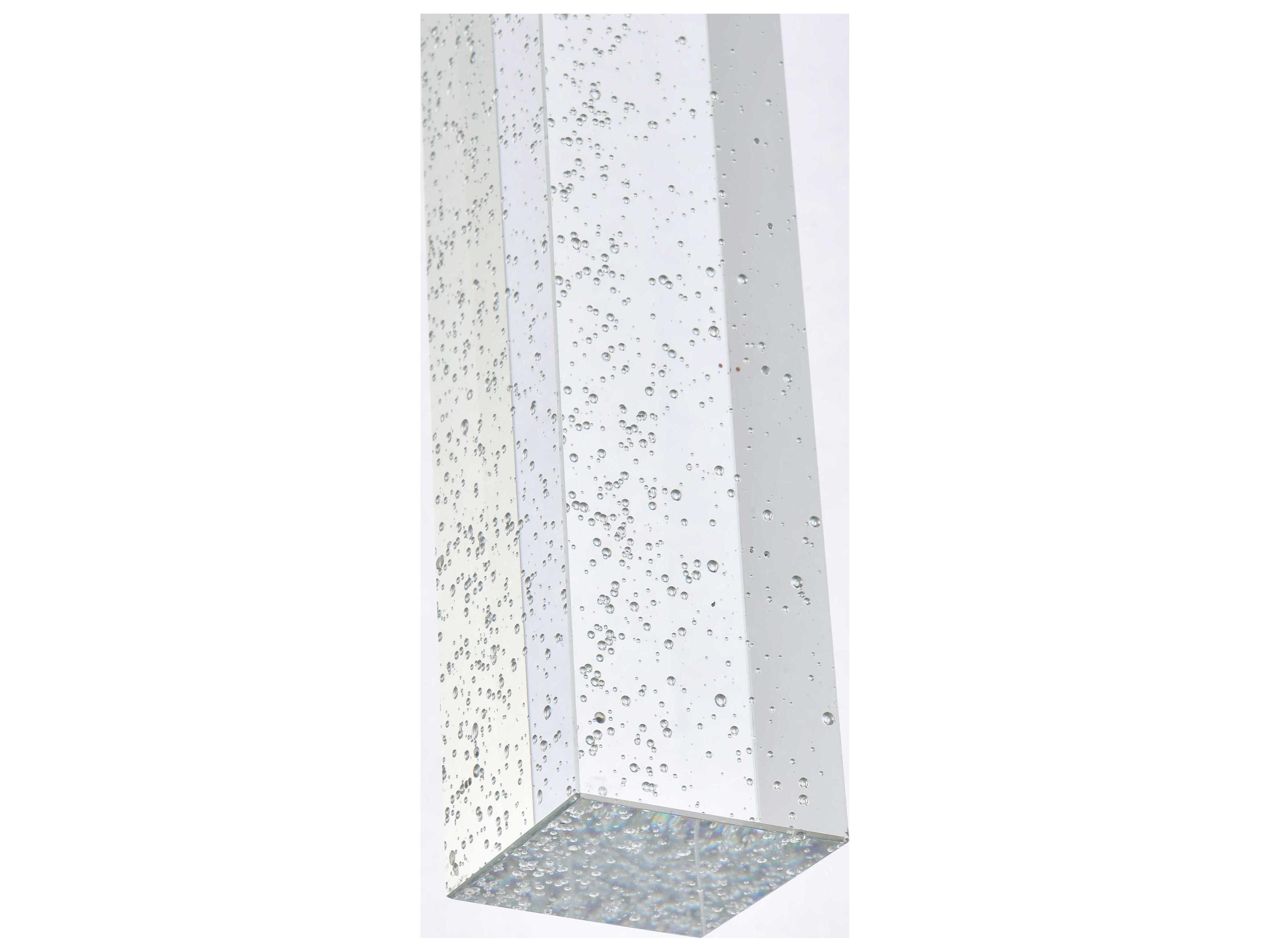 Elegant Lighting Weston 5-Light Black Crystal LED Cylinder Island Pendant