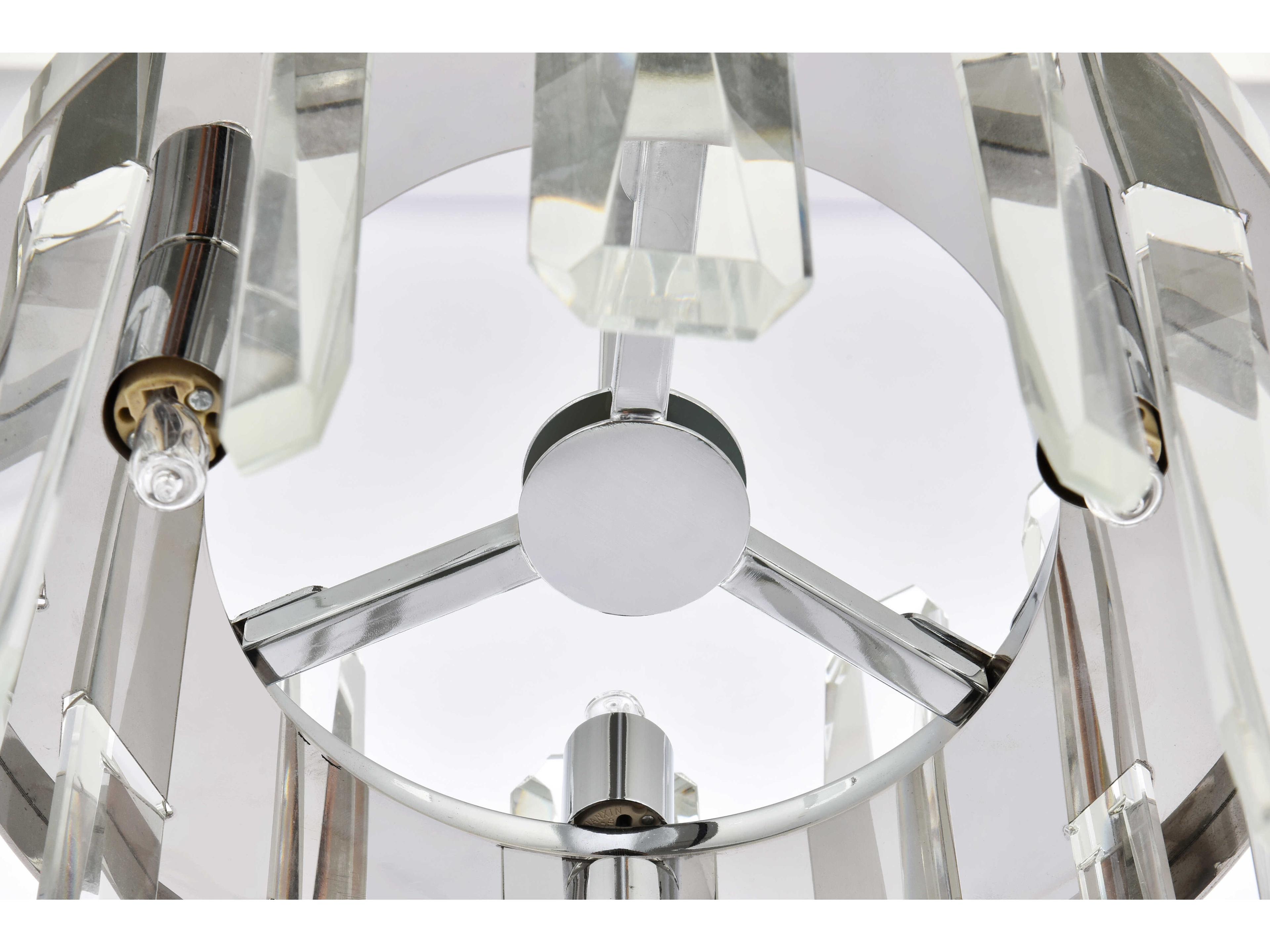 Elegant Lighting Serena 6-Light Chrome Crystal Linear Mini Pendant