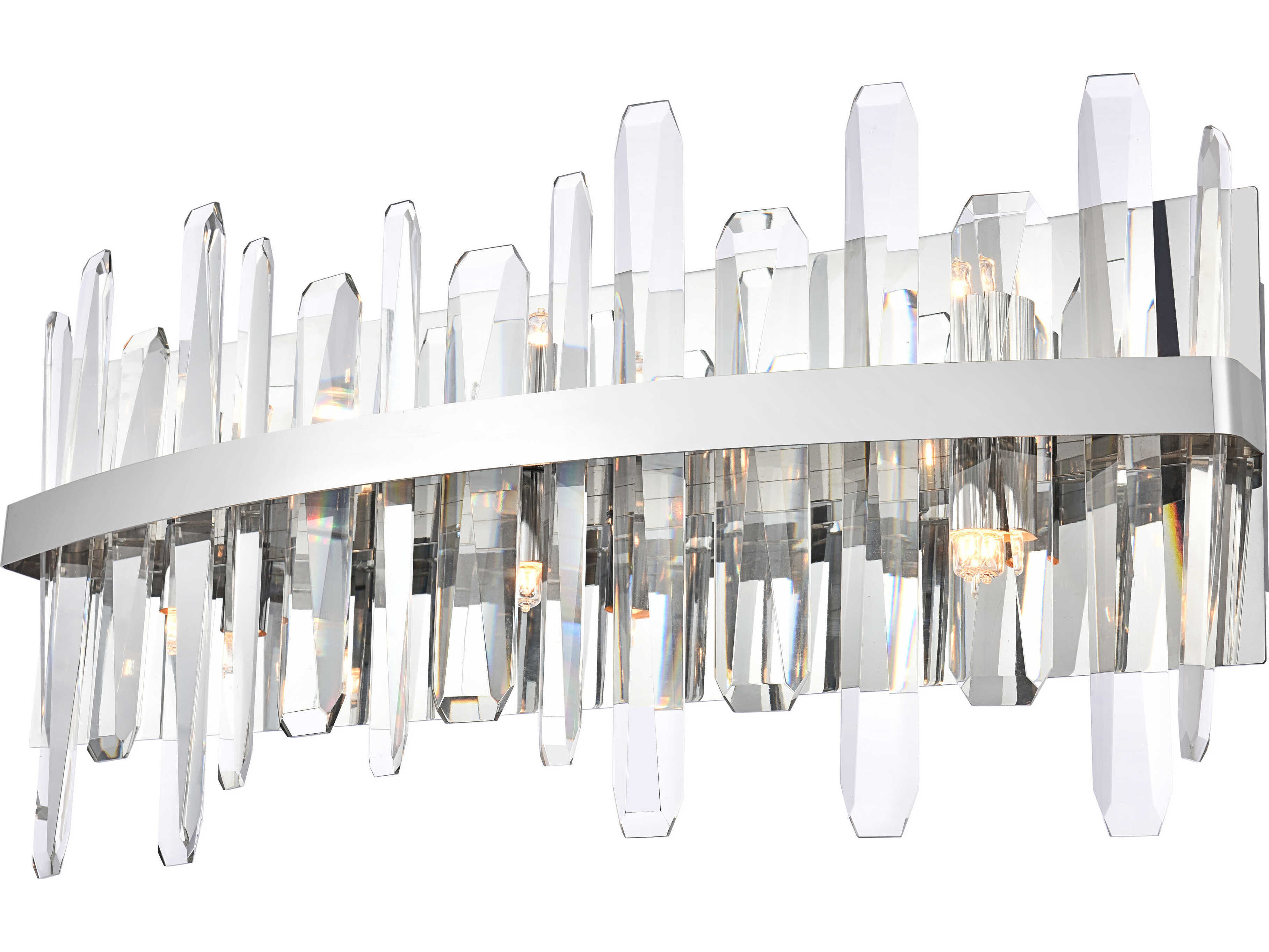 Elegant Lighting Serena 6-Light Chrome Crystal Vanity Light