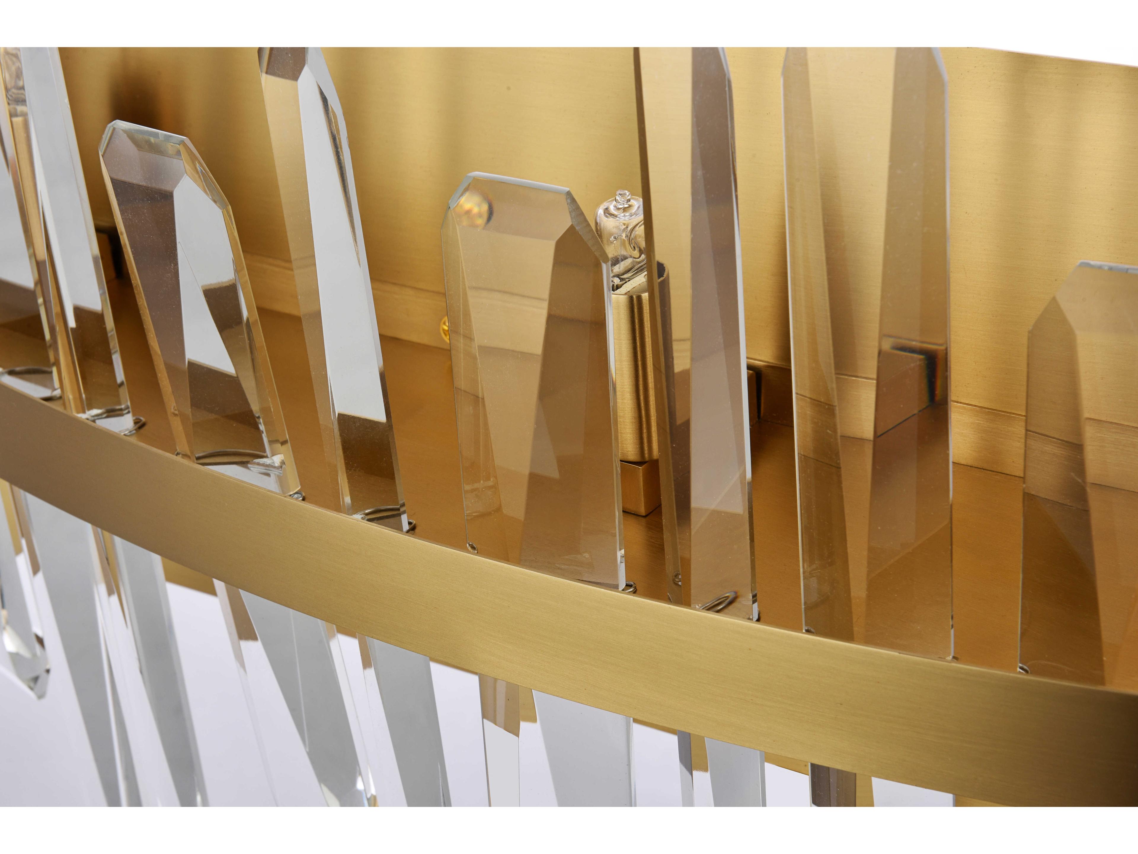 Elegant Lighting Serena 6-Light Satin Gold Crystal Vanity Light