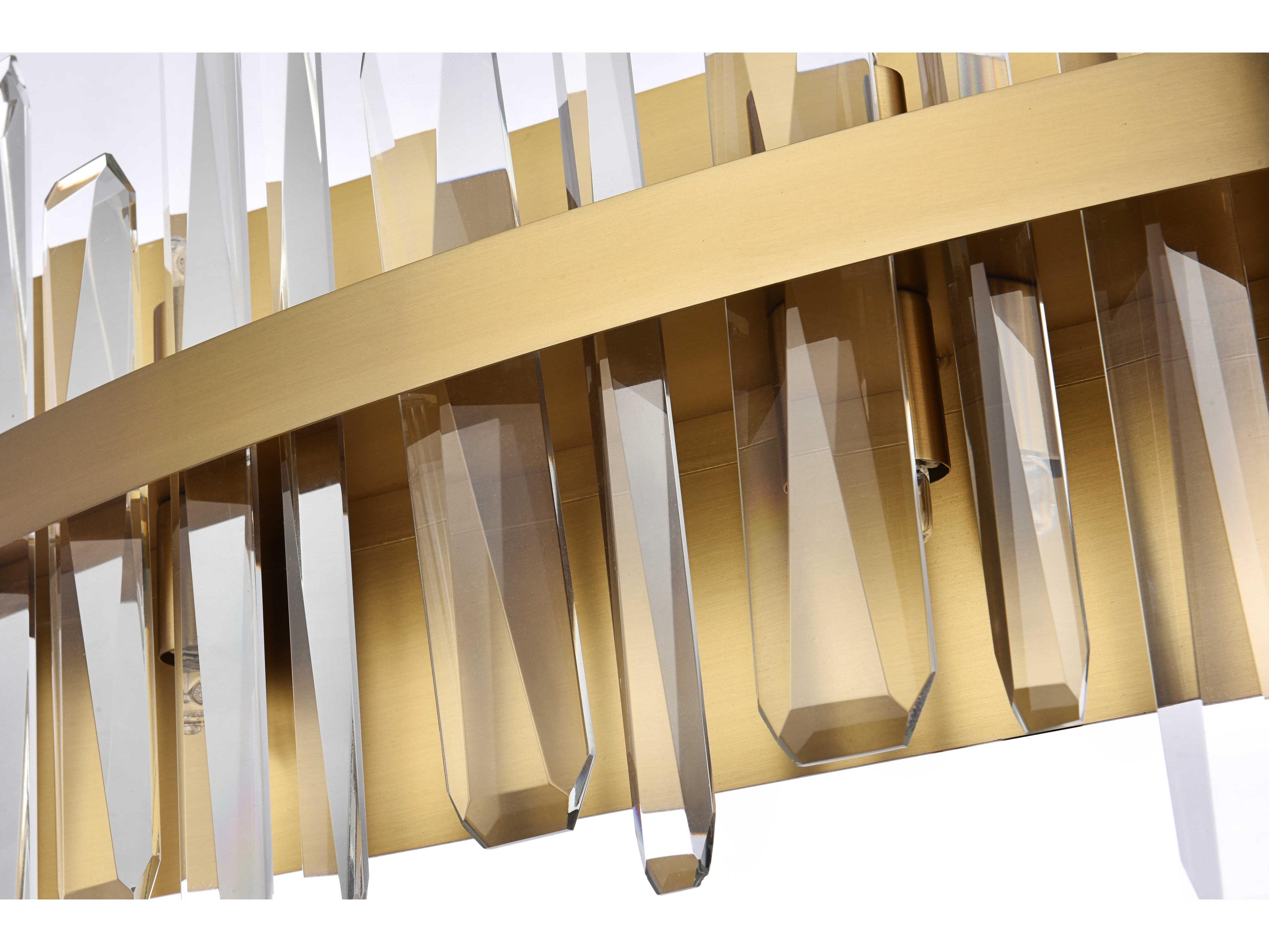 Elegant Lighting Serena 6-Light Satin Gold Crystal Vanity Light