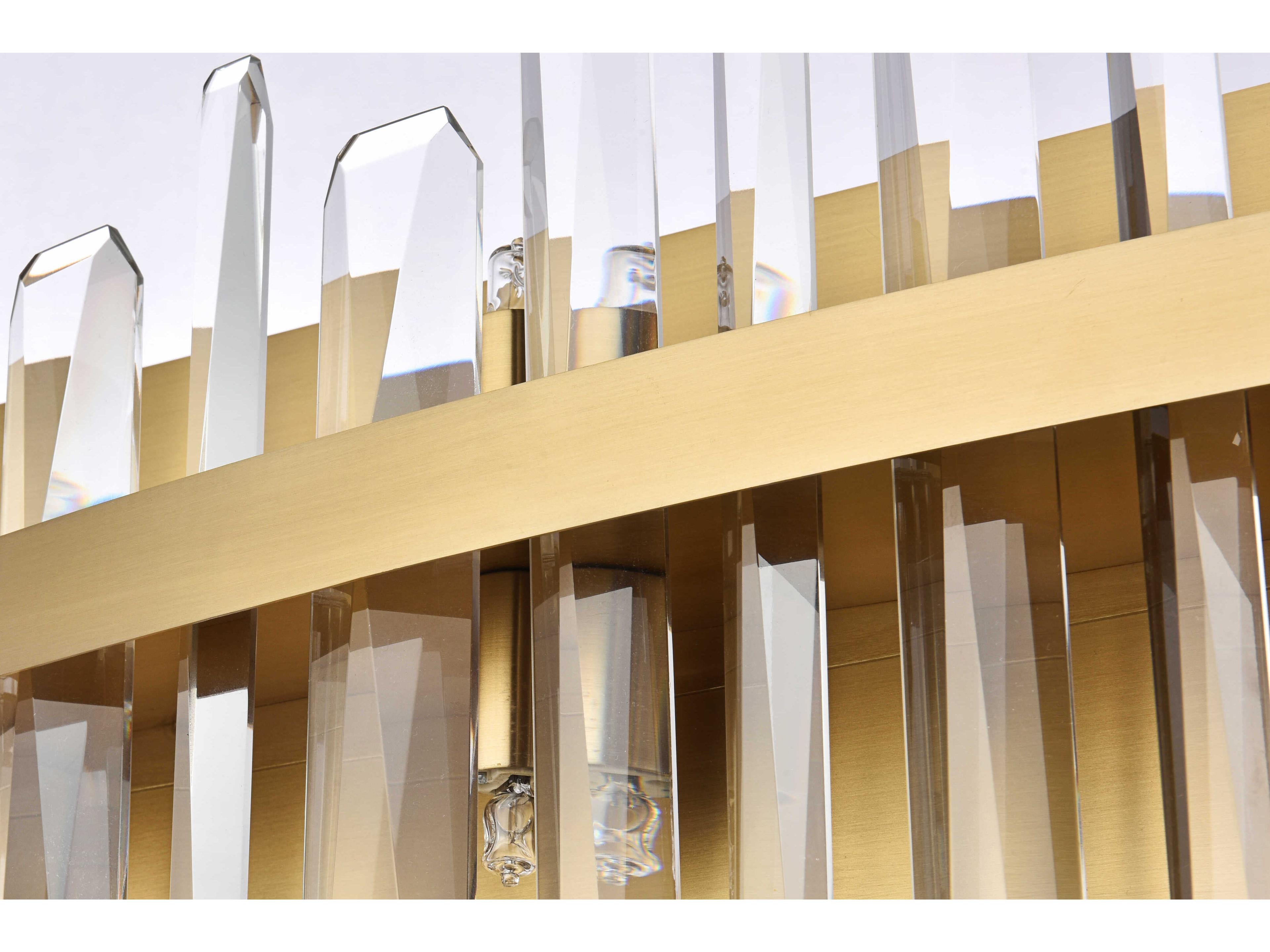 Elegant Lighting Serena 8-Light Satin Gold Crystal Vanity Light