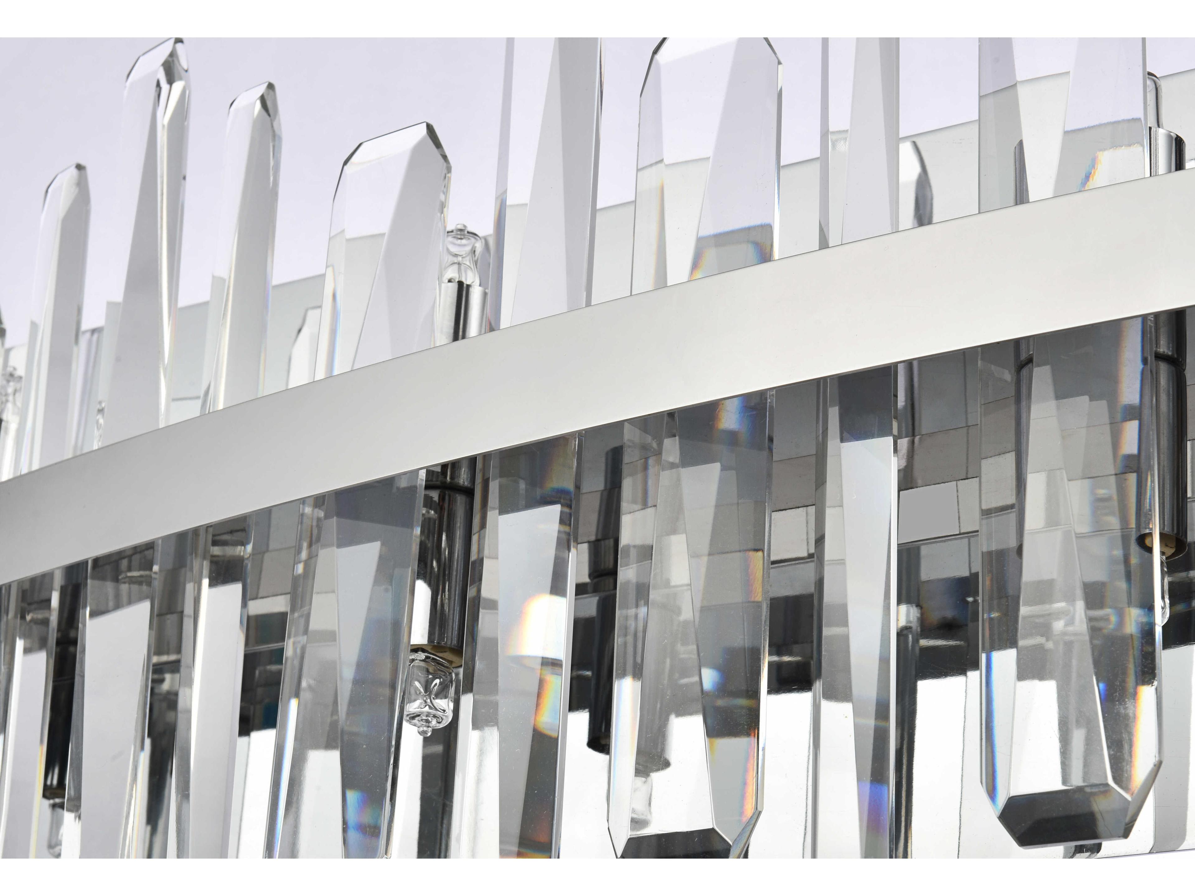 Elegant Lighting Serena 10-Light Chrome Crystal Vanity Light