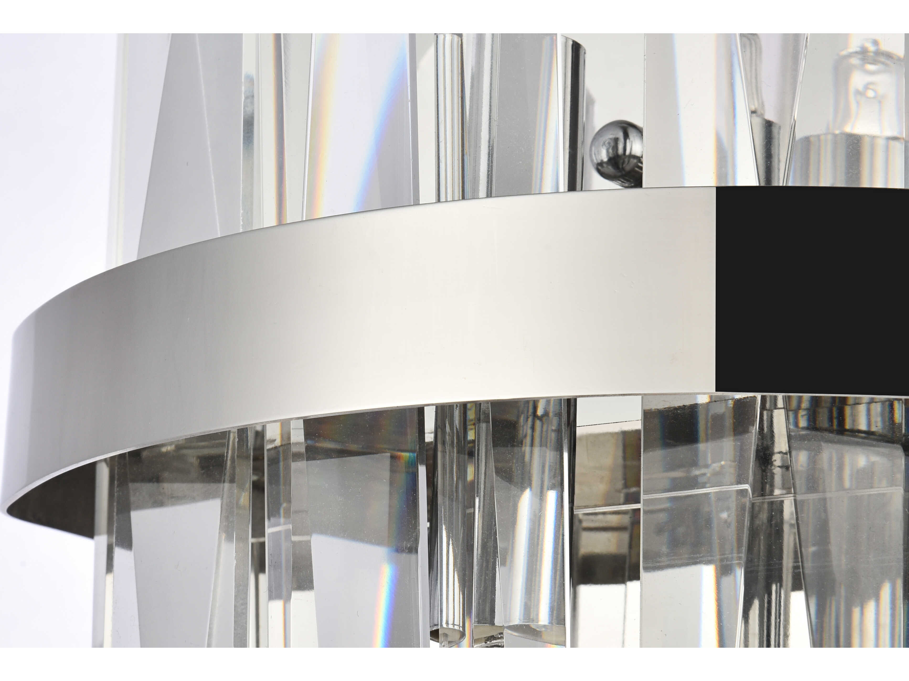 Elegant Lighting Serena 2-Light Chrome Crystal Wall Sconce