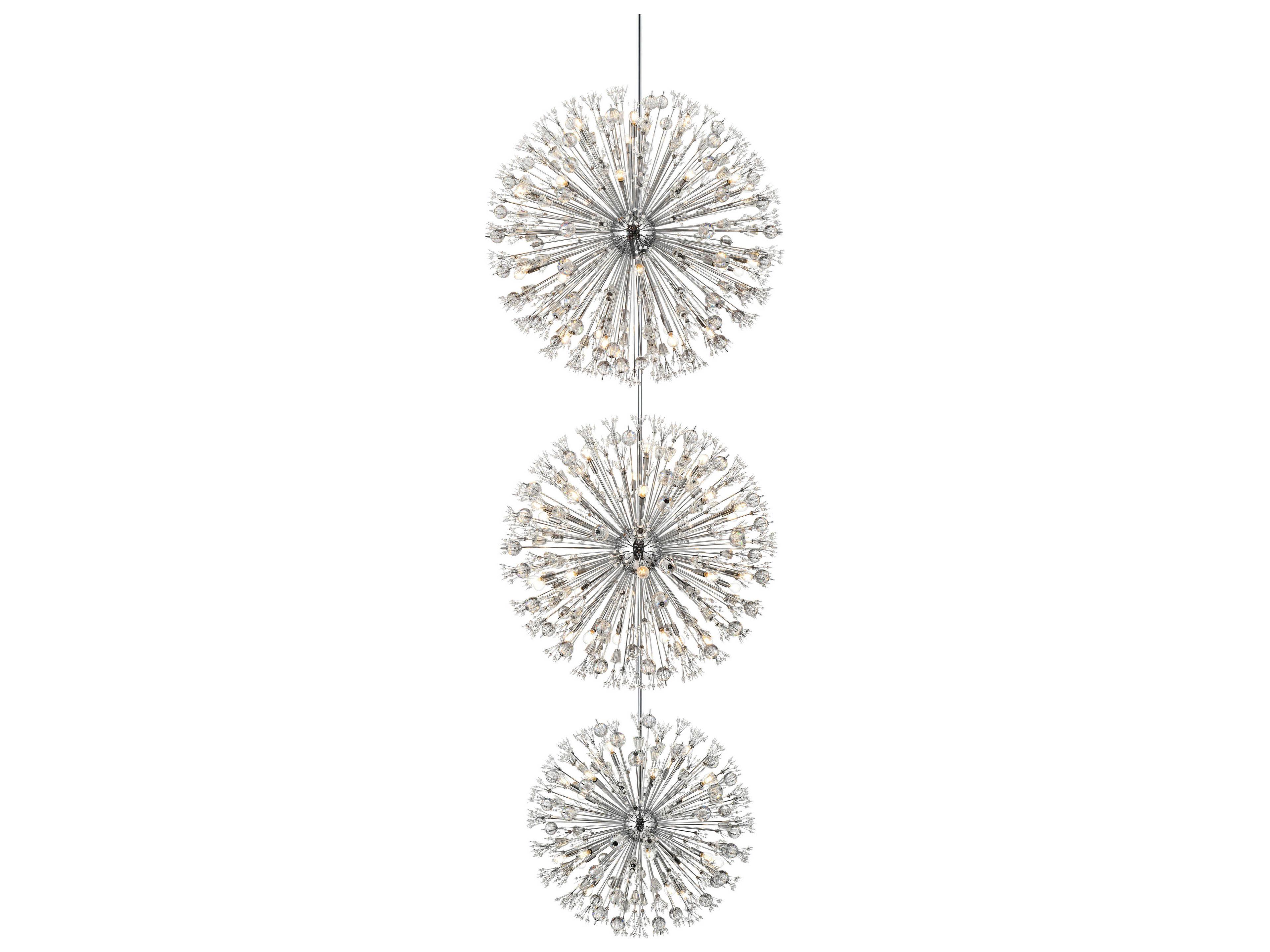Elegant Lighting Vera 100-Light Chrome Sputnik Pendant