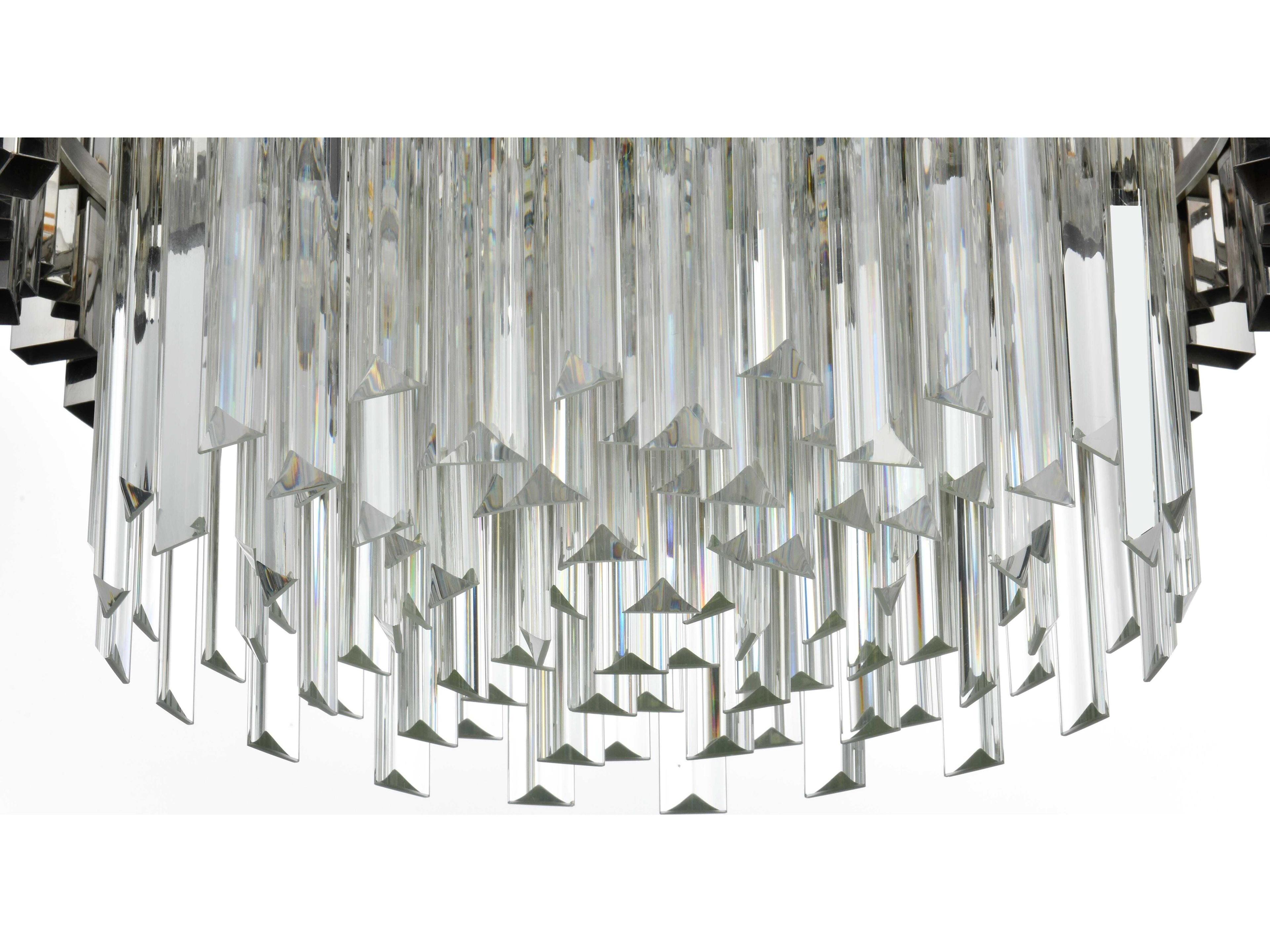 Elegant Lighting Willow 4-Light Chrome Drum Chandelier