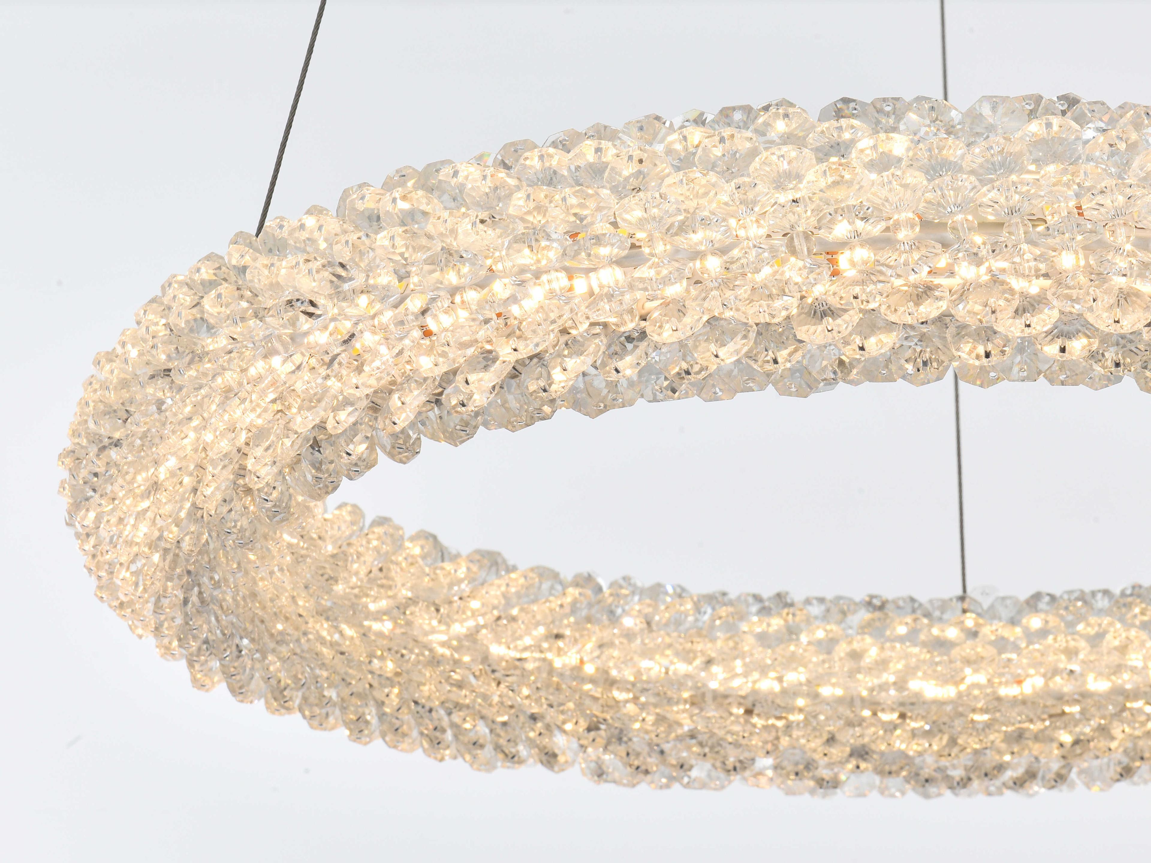 Elegant Lighting Bowen 1-Light Chrome Round Pendant