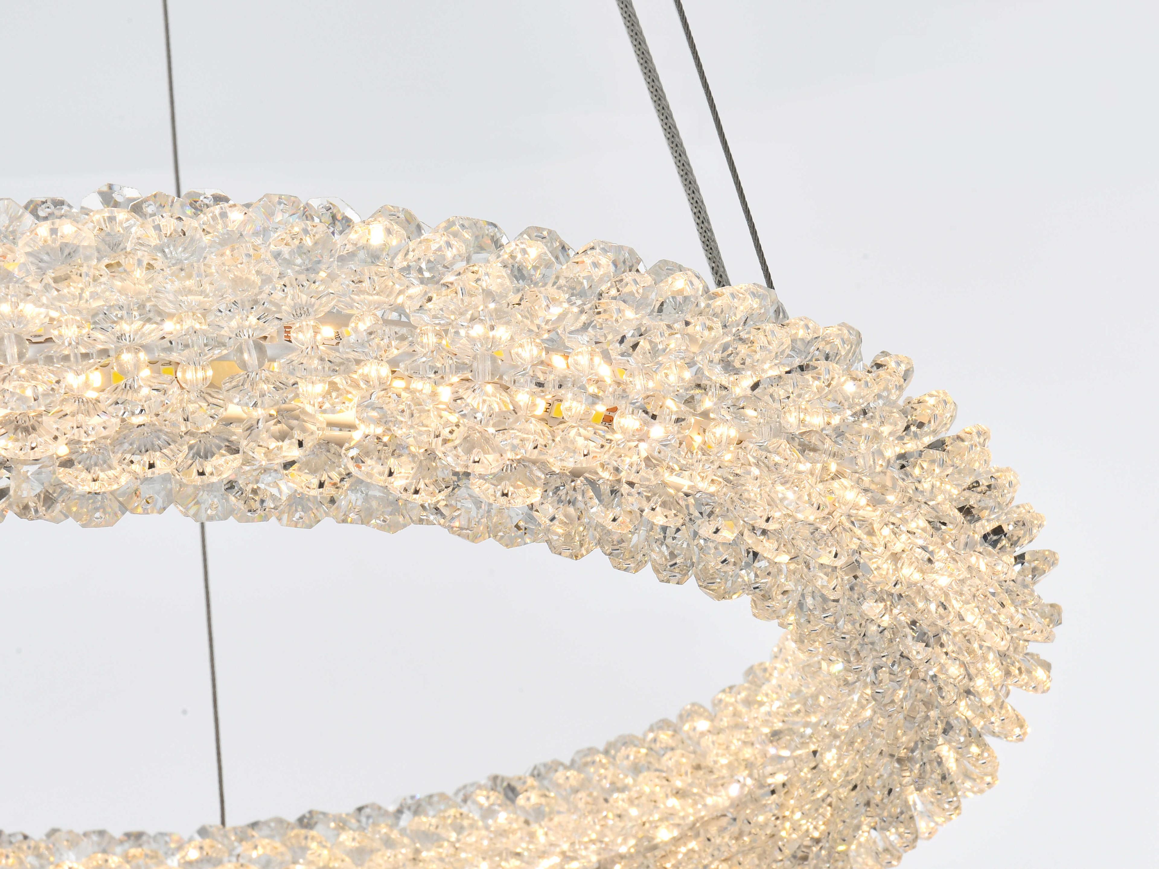 Elegant Lighting Bowen 1-Light Satin Gold Round Pendant