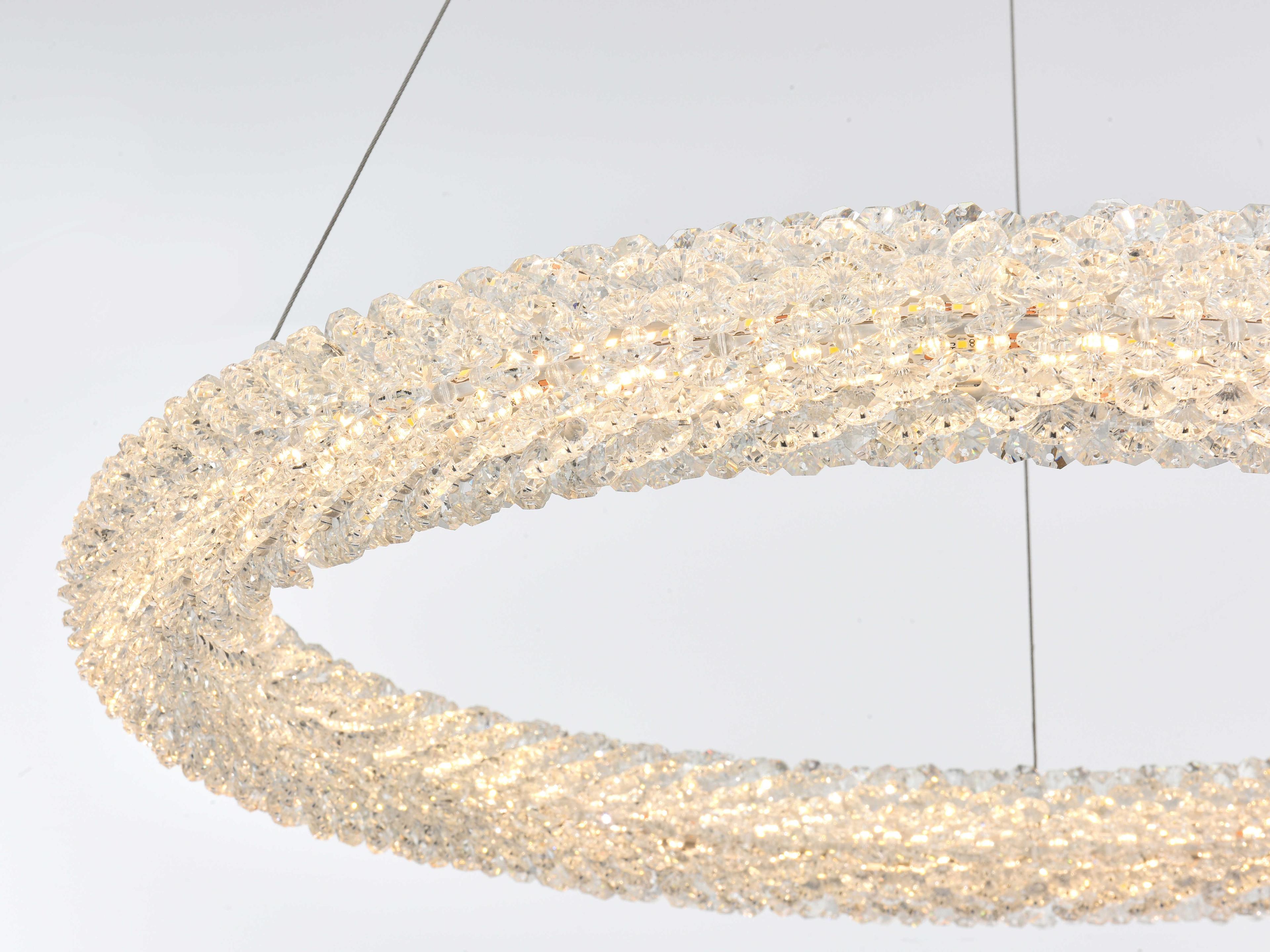 Elegant Lighting Bowen 1-Light Satin Gold Round Pendant