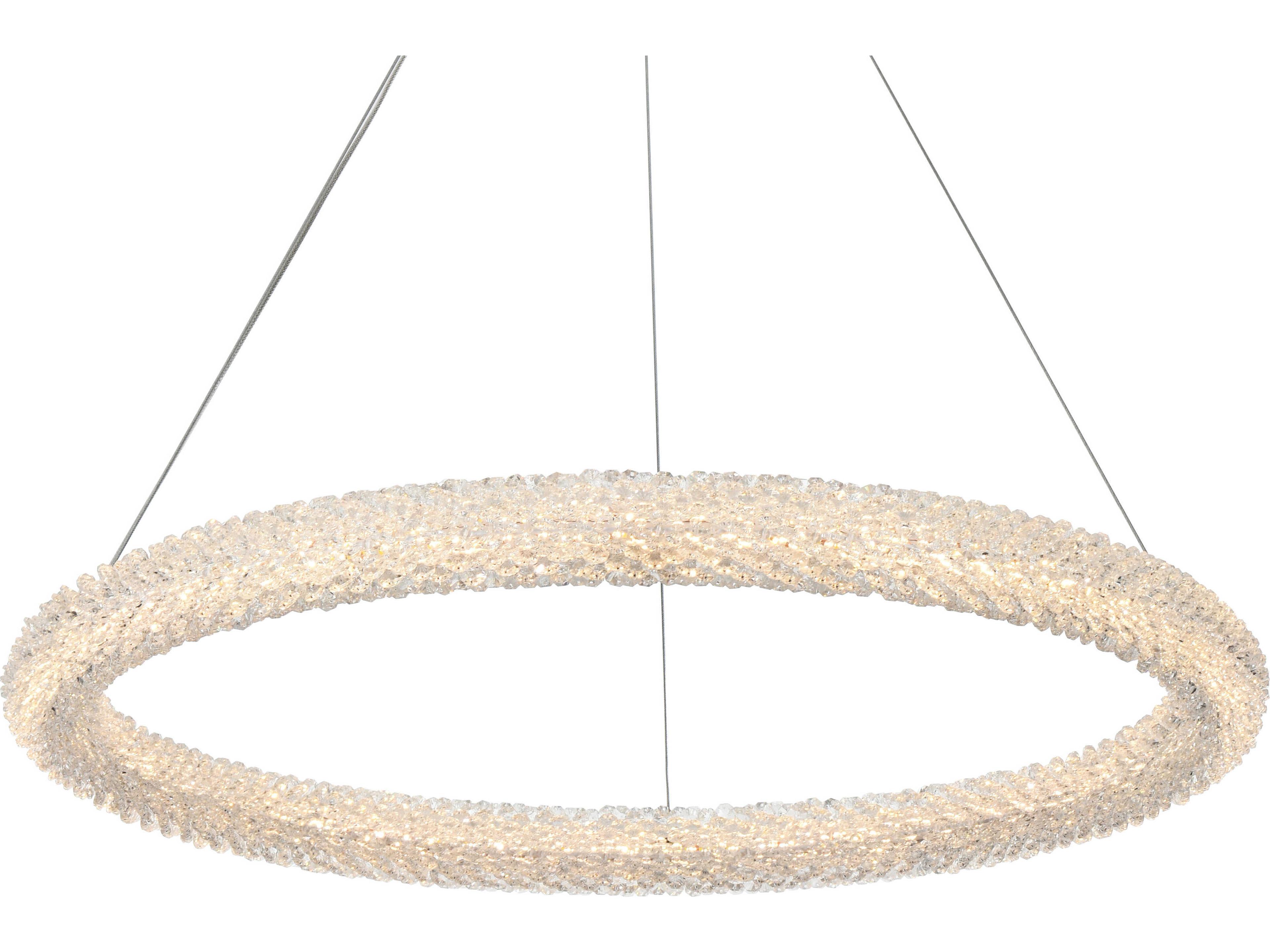 Elegant Lighting Bowen 1-Light Chrome Round Pendant