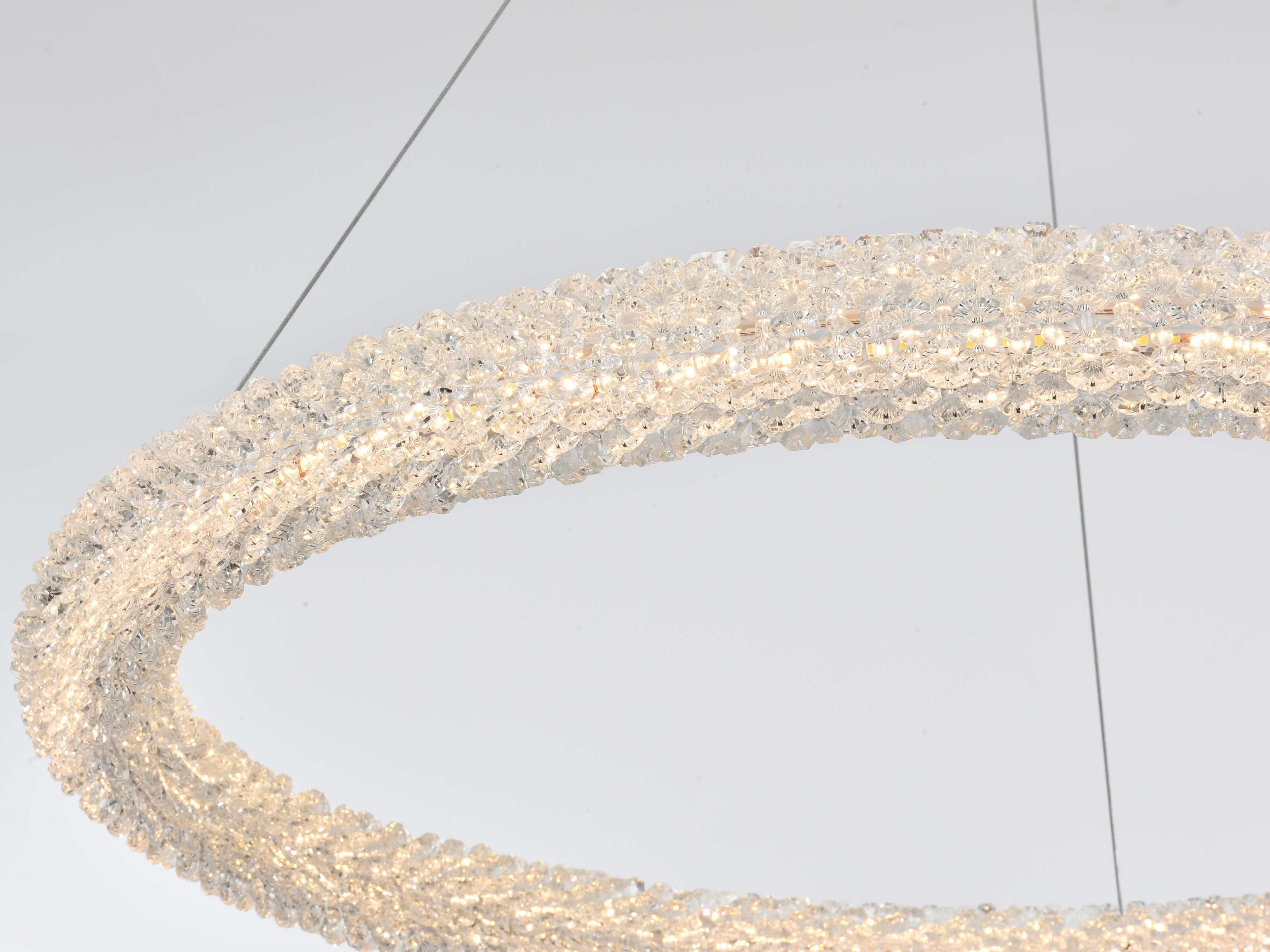 Elegant Lighting Bowen 1-Light Satin Gold Round Pendant