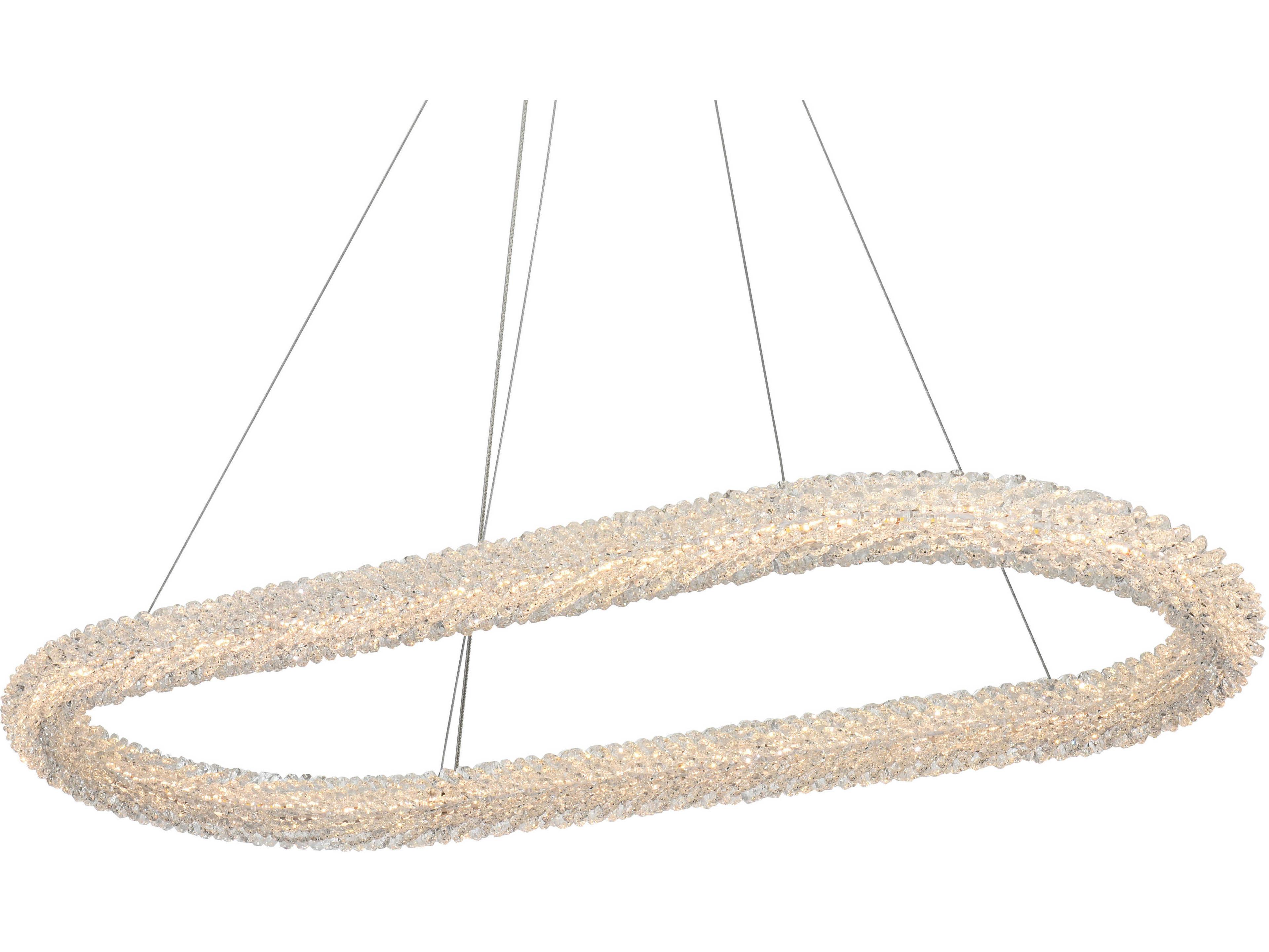 Elegant Lighting Bowen 1-Light Satin Gold Linear Island Pendant