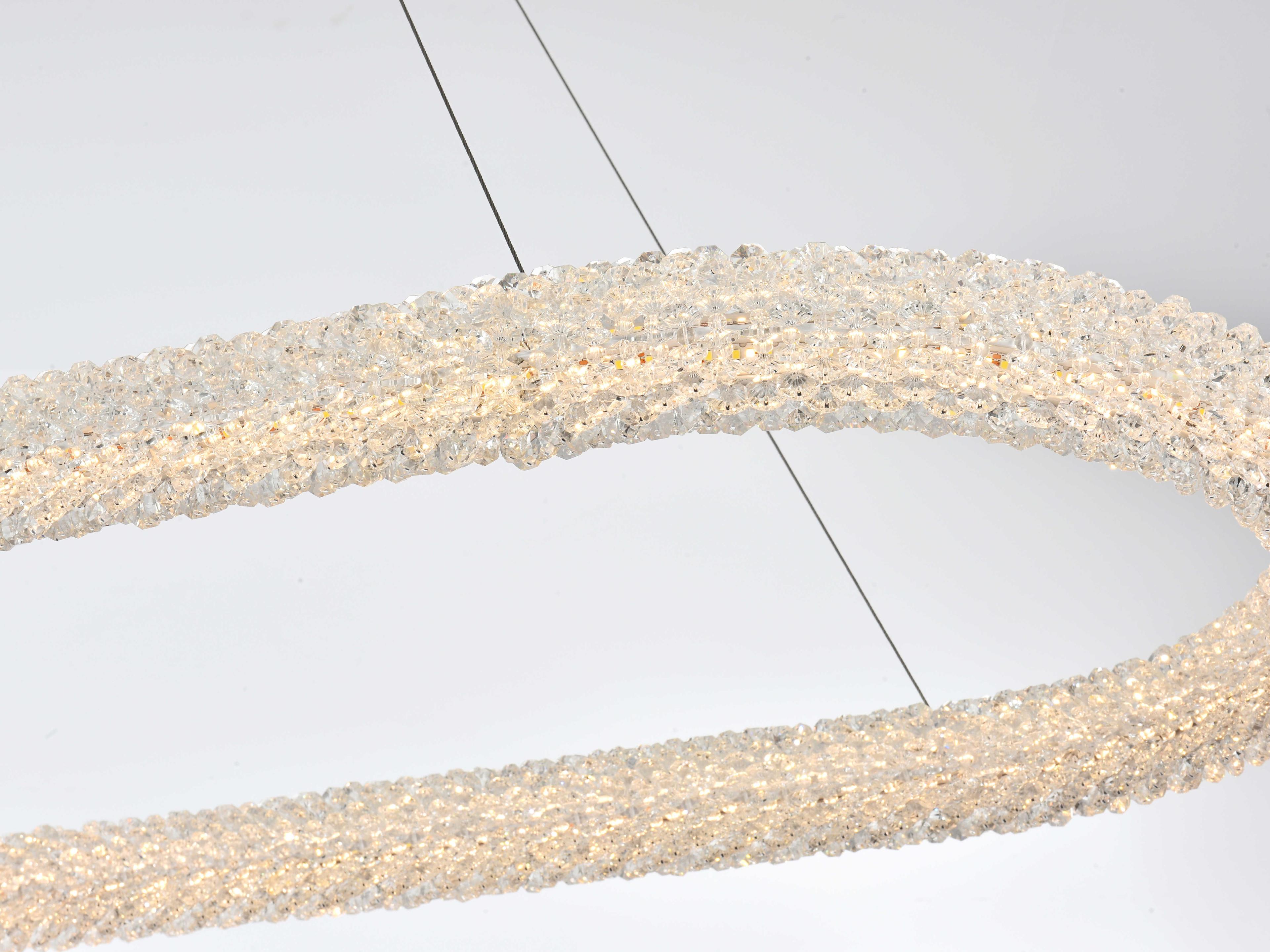 Elegant Lighting Bowen 1-Light Chrome Linear Island Pendant