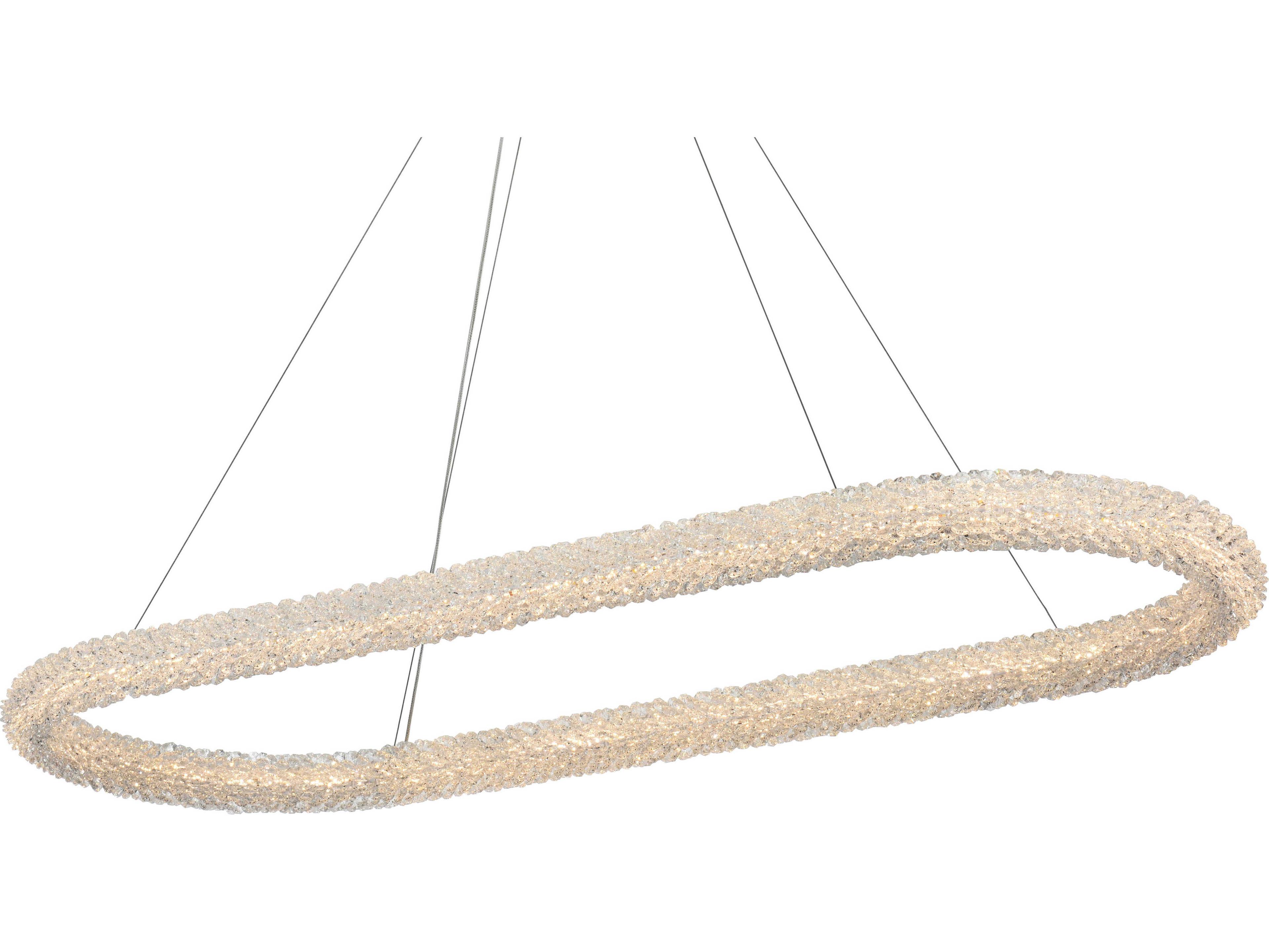 Elegant Lighting Bowen 1-Light Satin Gold Linear Island Pendant