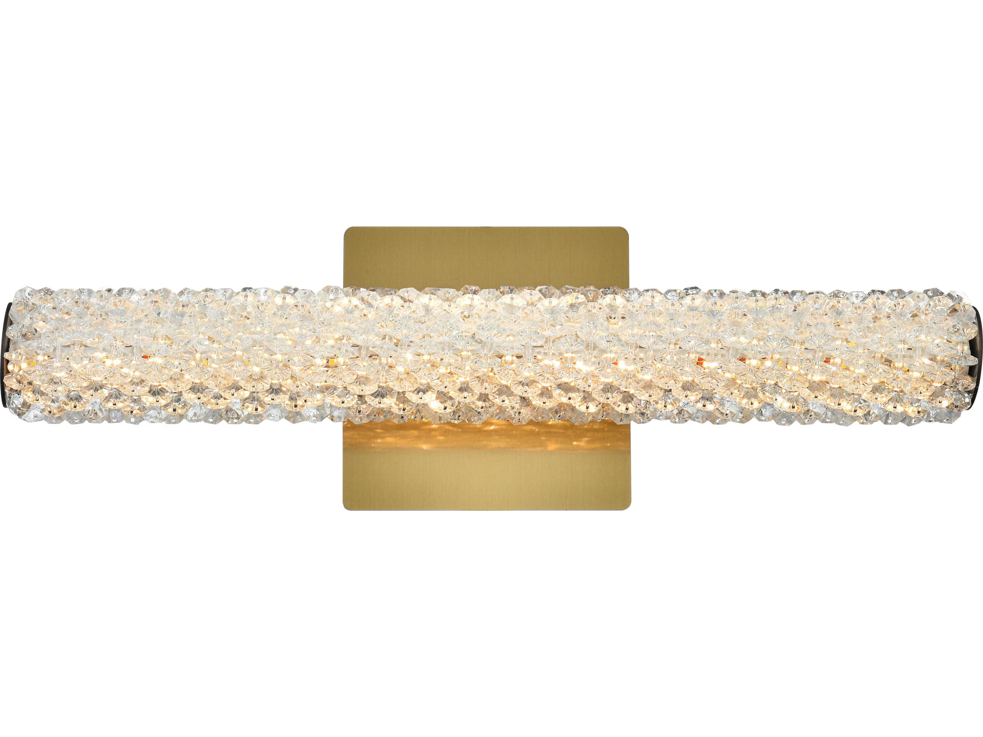 Elegant Lighting Bowen 1-Light Satin Gold Wall Sconce