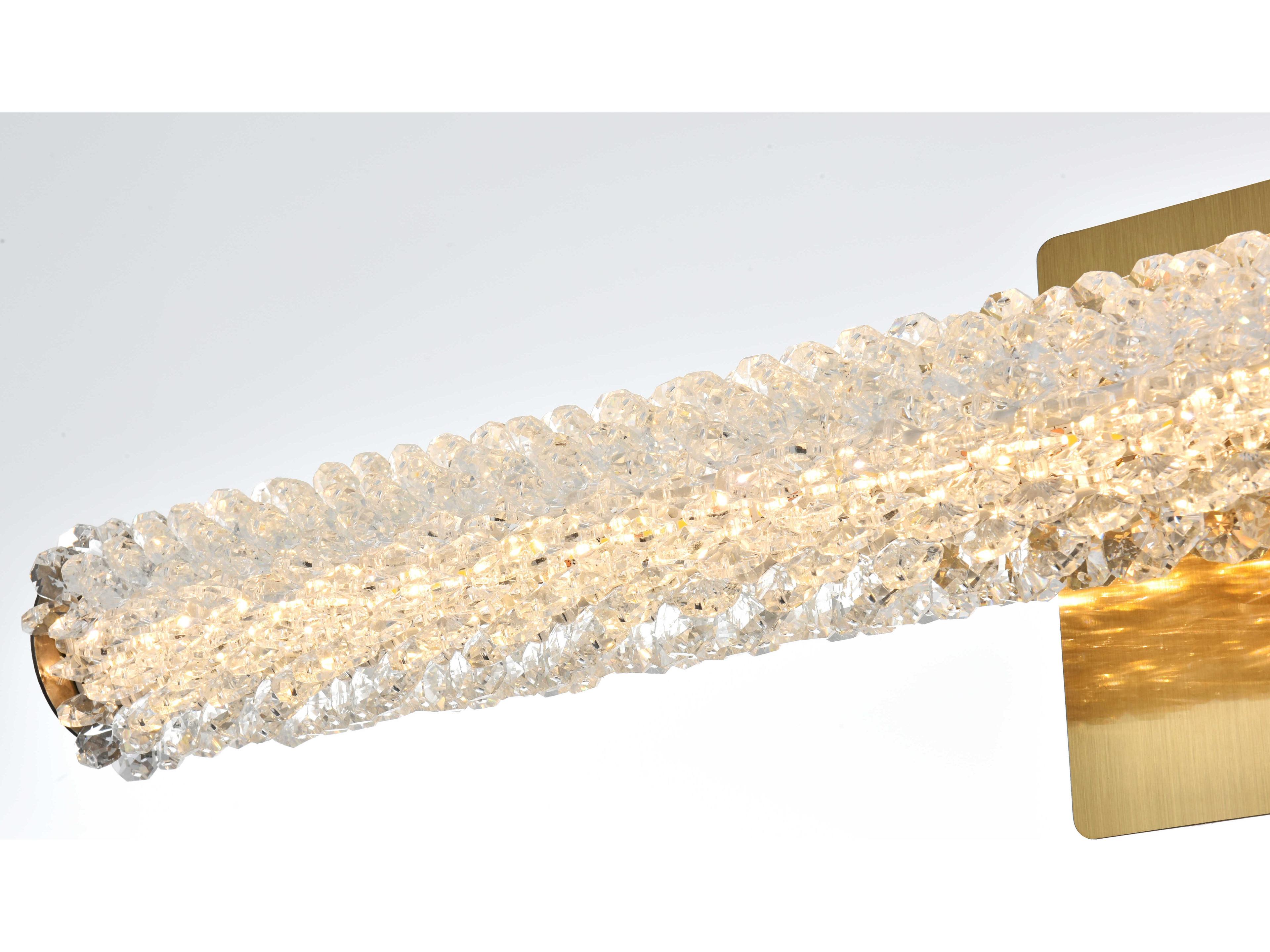 Elegant Lighting Bowen 1-Light Satin Gold Wall Sconce