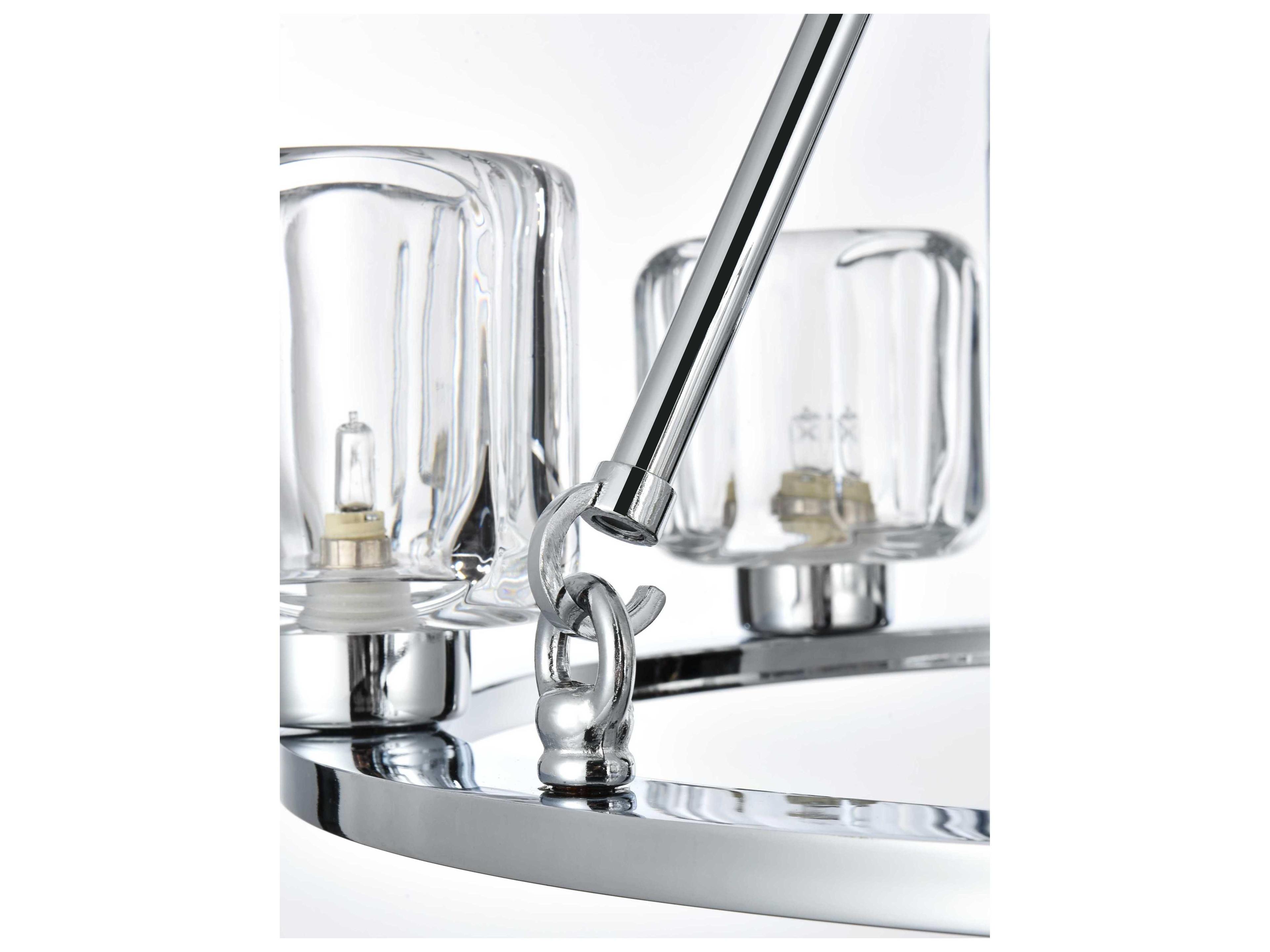 Elegant Lighting Cadence 6-Light Chrome Chandelier