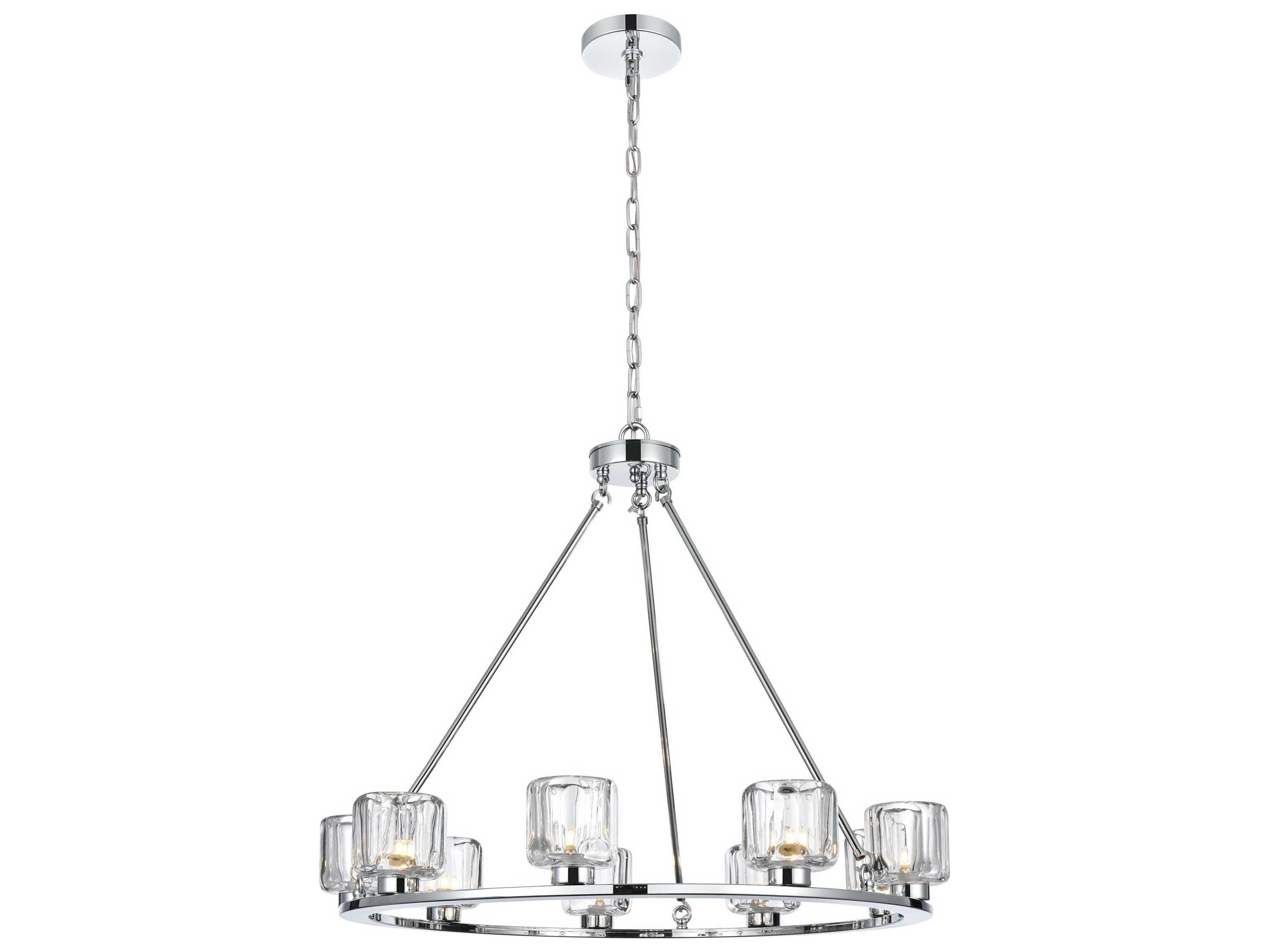 Elegant Lighting Cadence 9-Light Chrome Chandelier