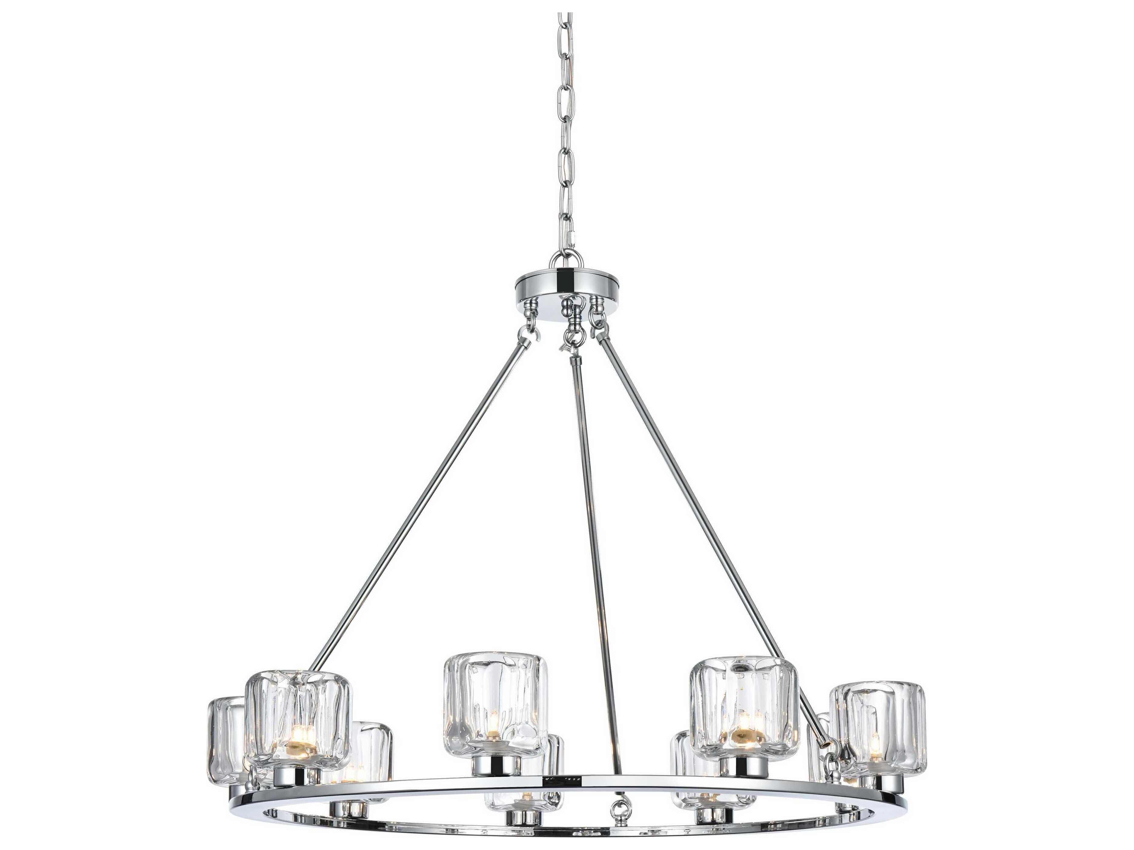 Elegant Lighting Cadence 9-Light Chrome Chandelier