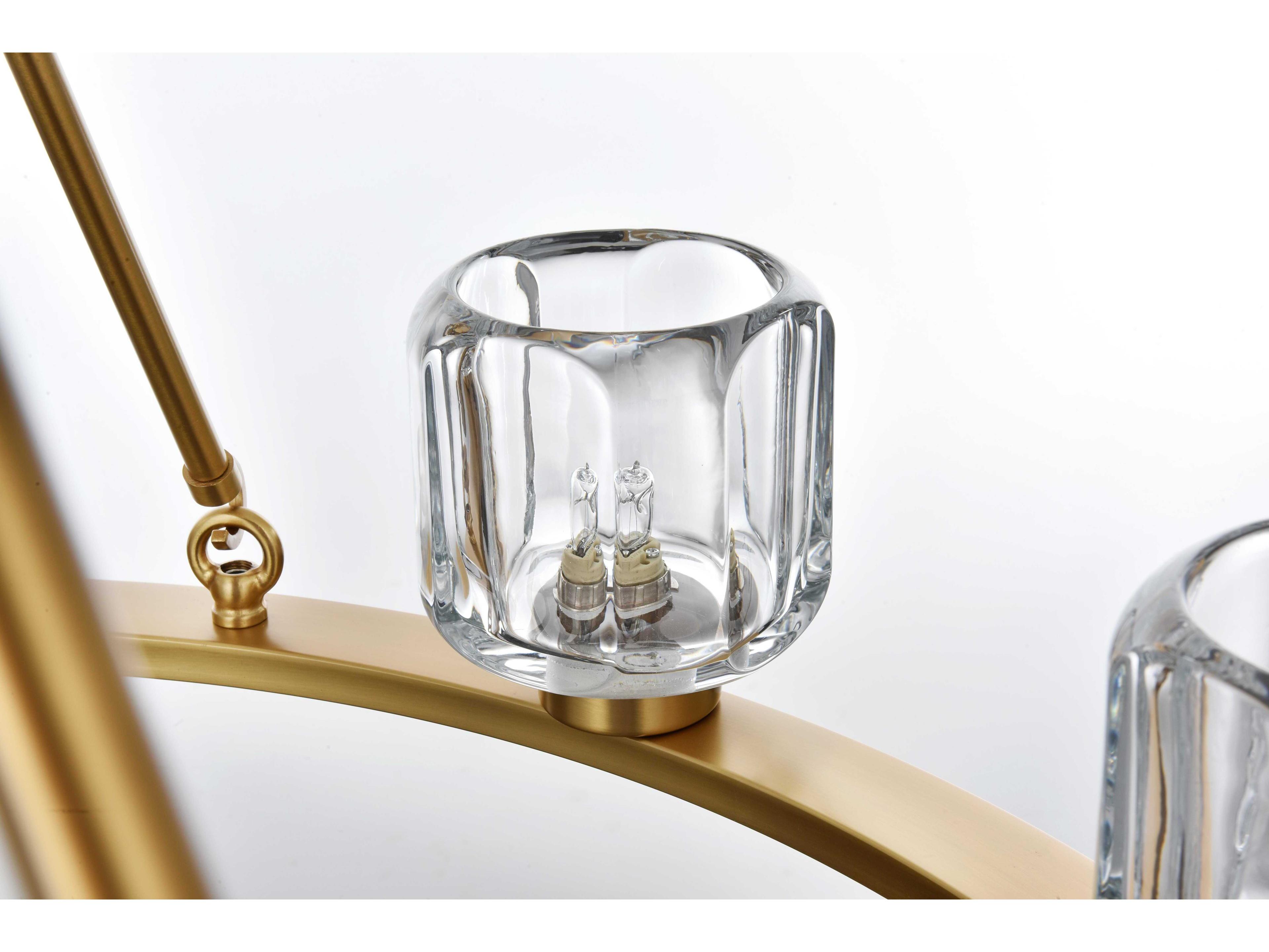 Elegant Lighting Cadence 9-Light Satin Gold Chandelier