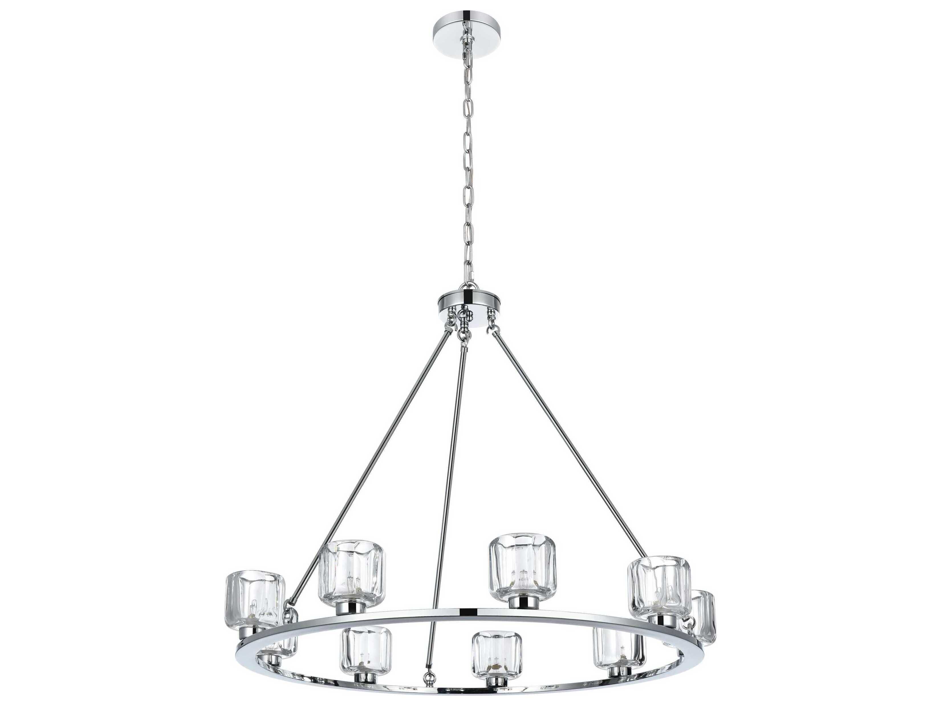 Elegant Lighting Cadence 9-Light Chrome Chandelier