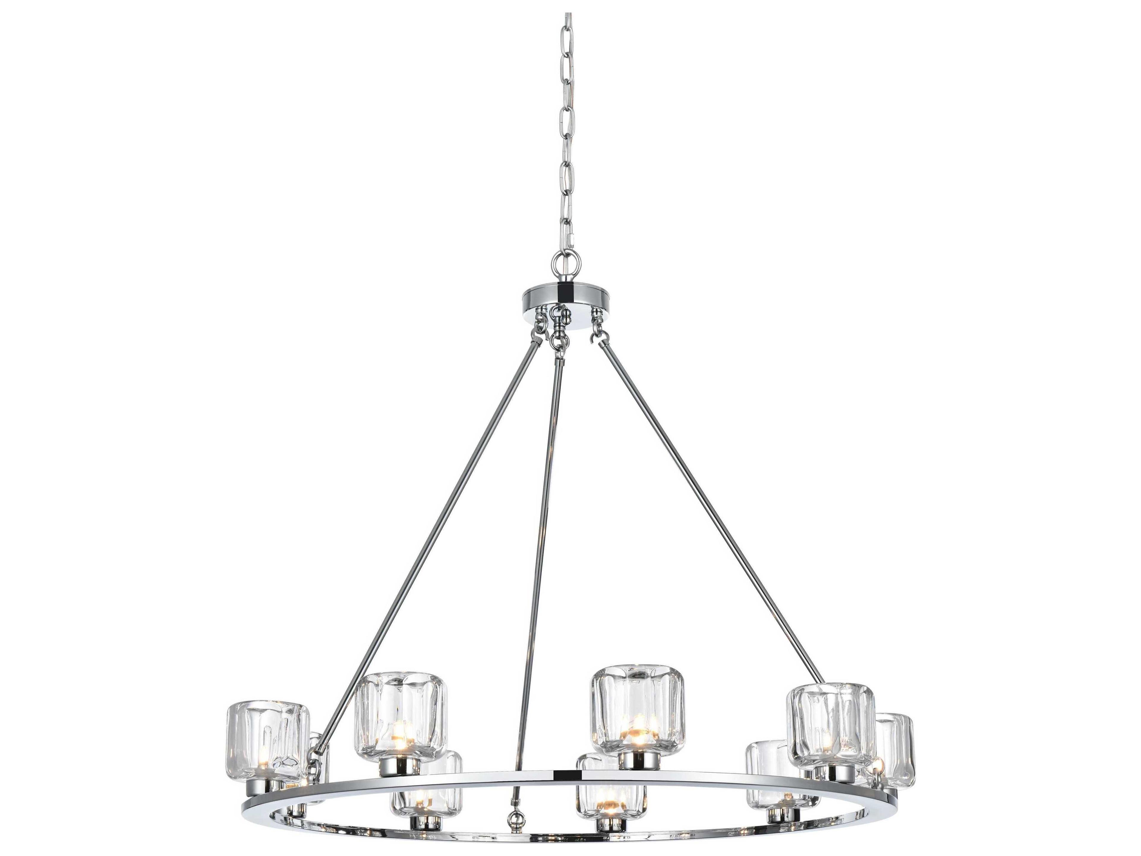 Elegant Lighting Cadence 9-Light Chrome Chandelier