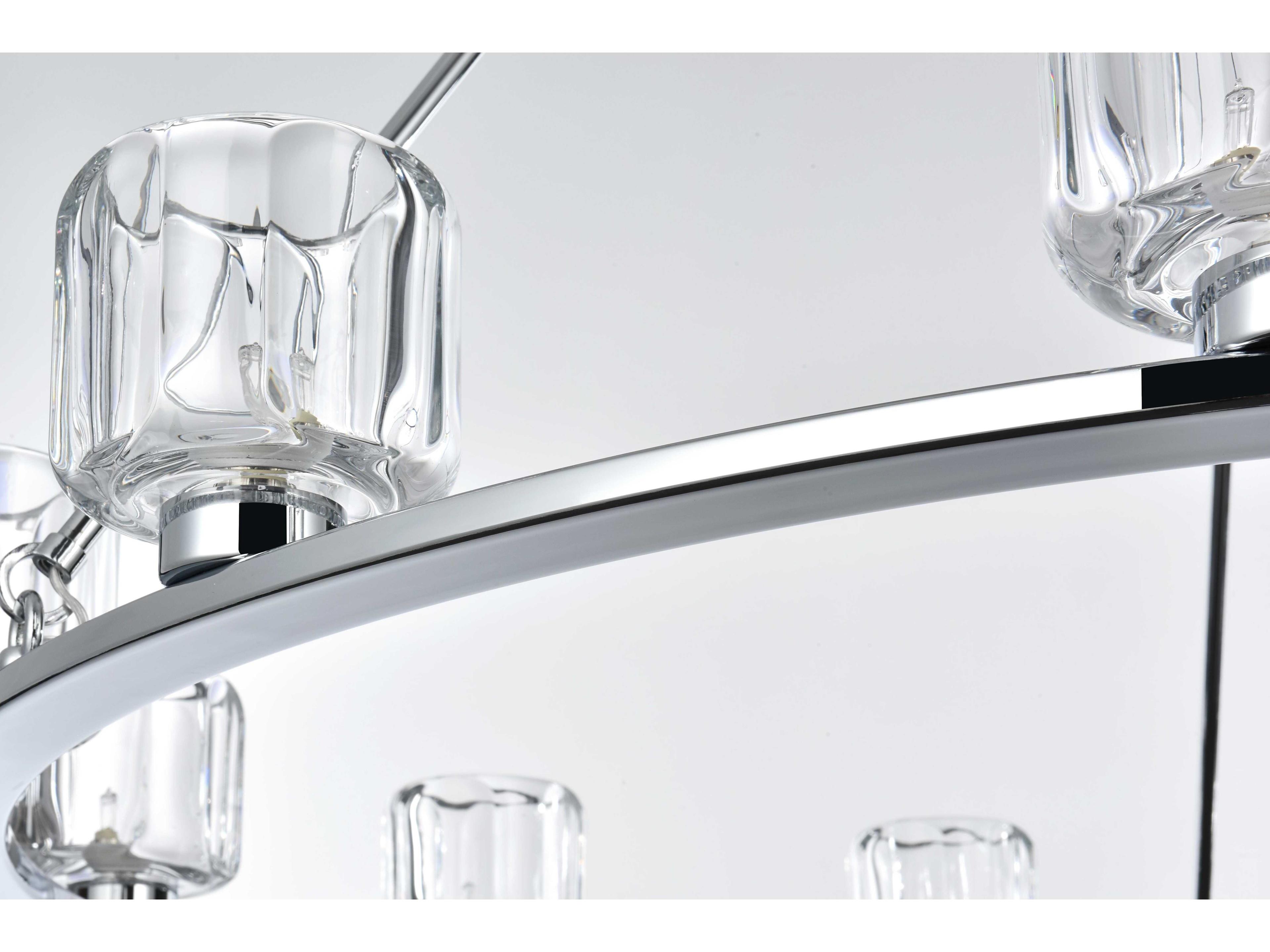 Elegant Lighting Cadence 12-Light Chrome Round Chandelier