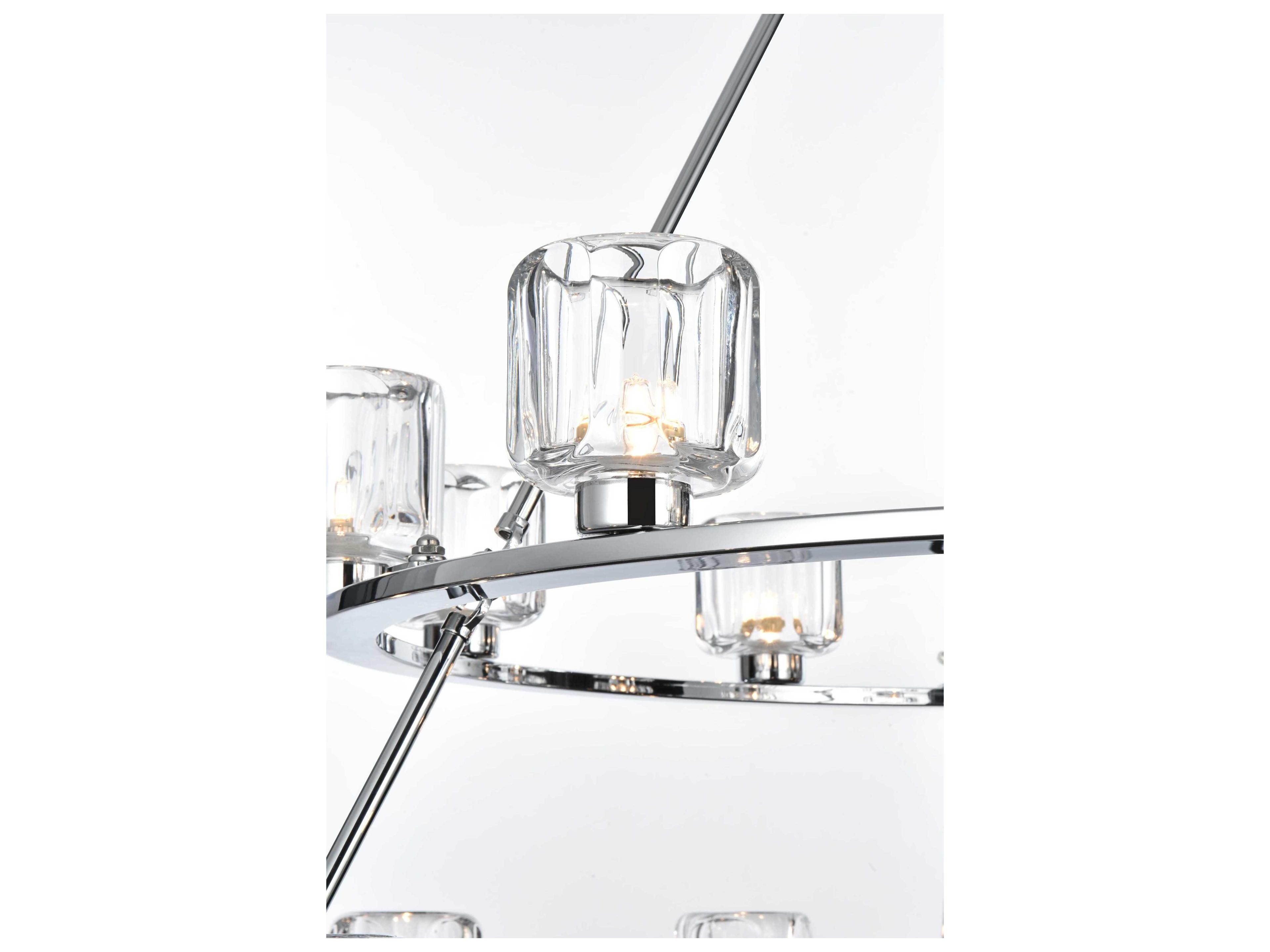 Elegant Lighting Cadence 15-Light Chrome Tiered Chandelier