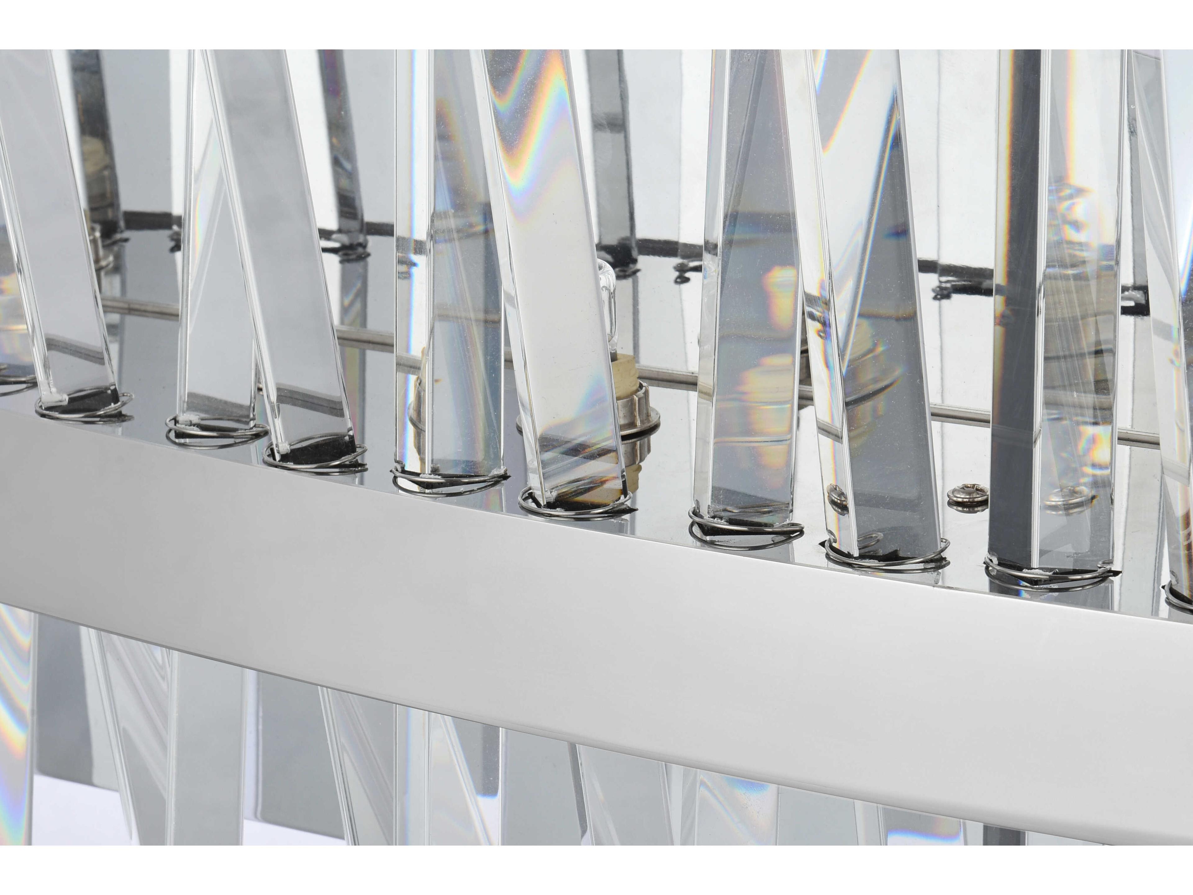 Elegant Lighting Serephina 8-Light Chrome Crystal Vanity Light